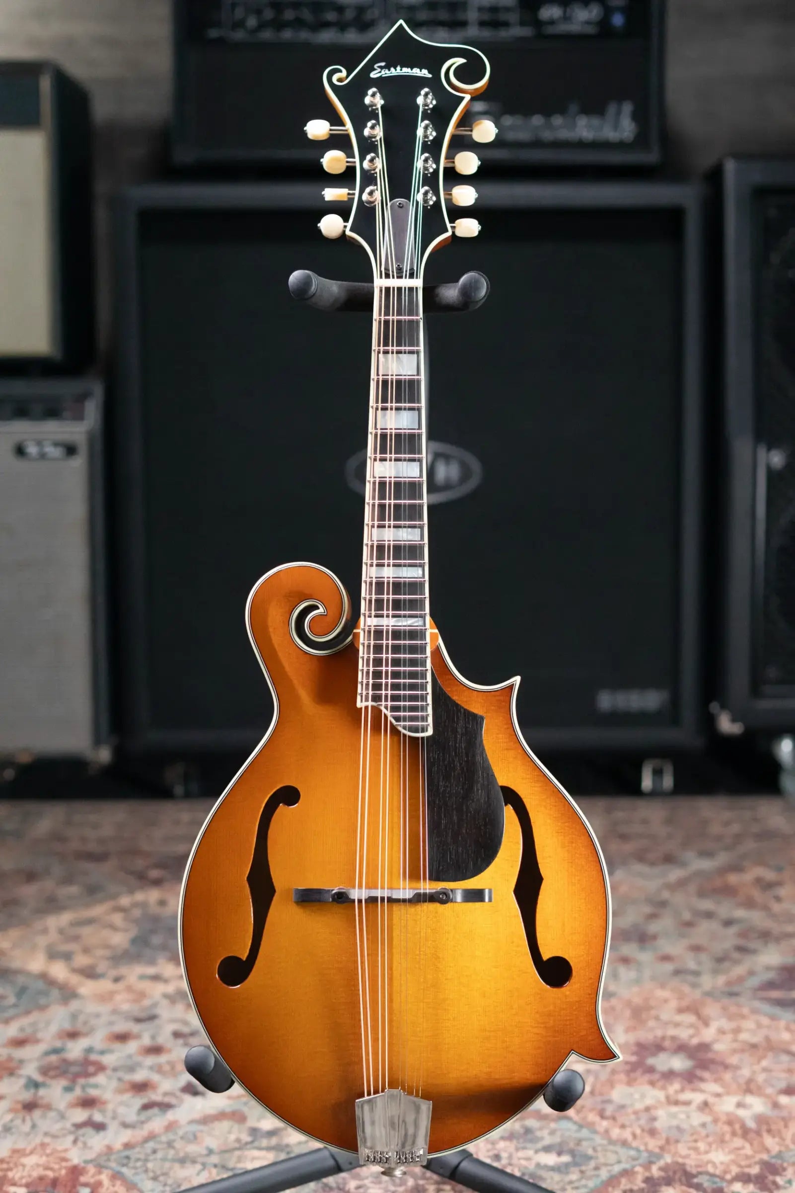 Eastman MD615-GB F-Style Acoustic/Electric Mandolin - Goldburst with Hardshell Case