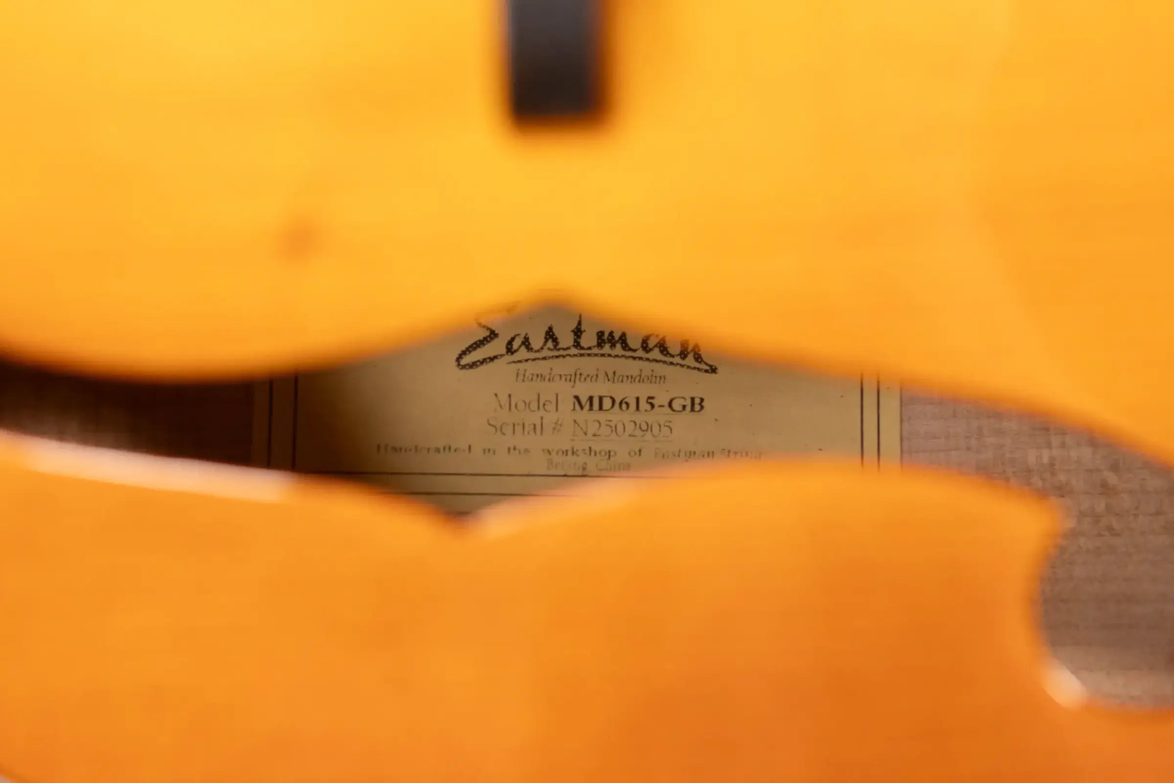 Eastman MD615-GB F Style Mandolin - Goldburst with Hardshell Case