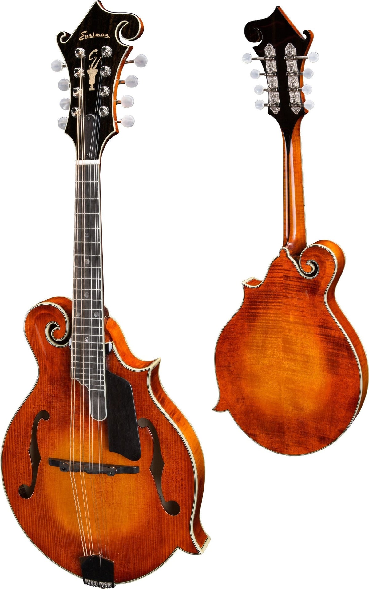 Eastman MD815PGE-HB F-Style Acoustic/Electric Mandolin - Honeyburst with Hardshell Case