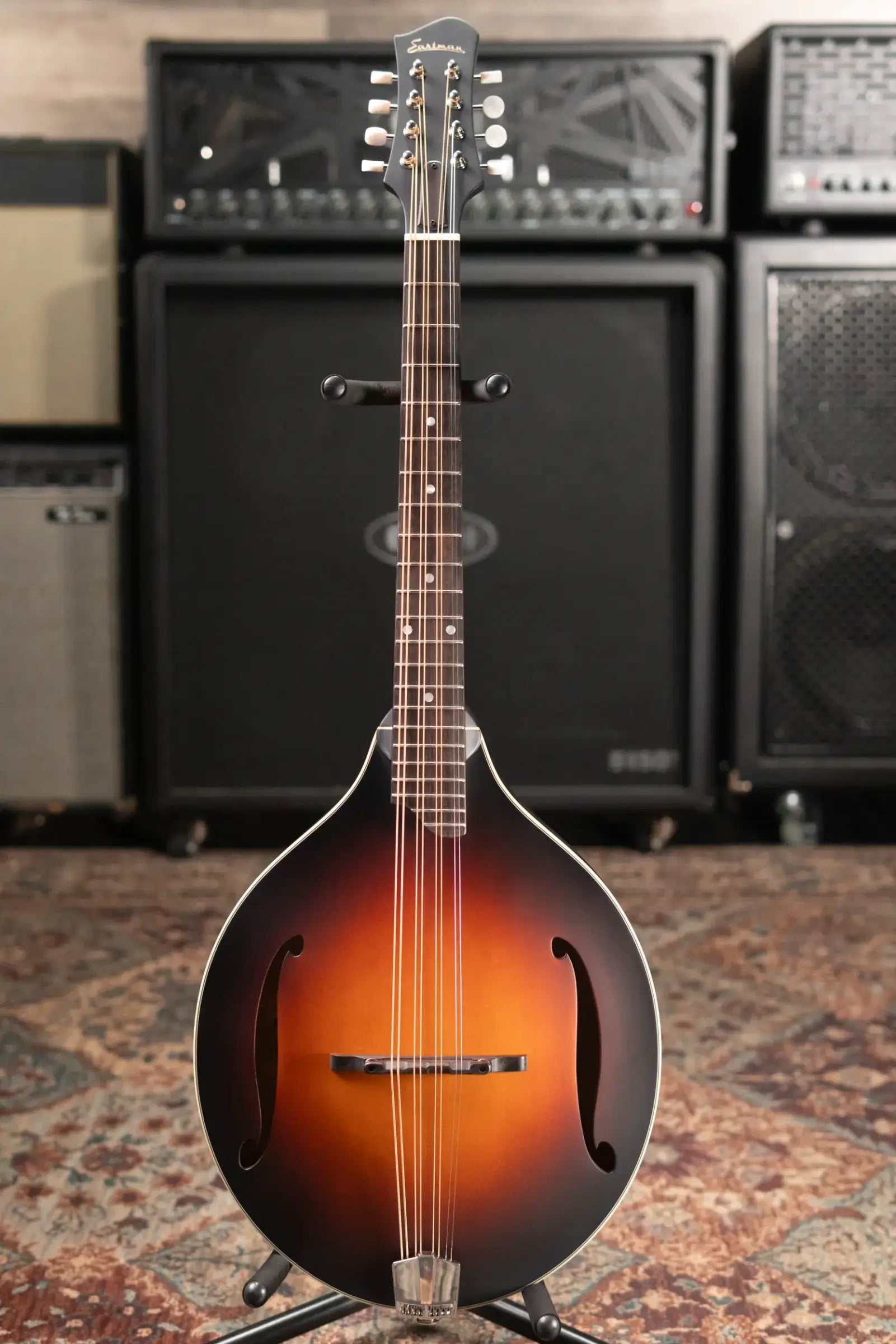 Eastman MDO305E-SB Octave Mandolin A-Style with K&K Pickup and Gig Bag