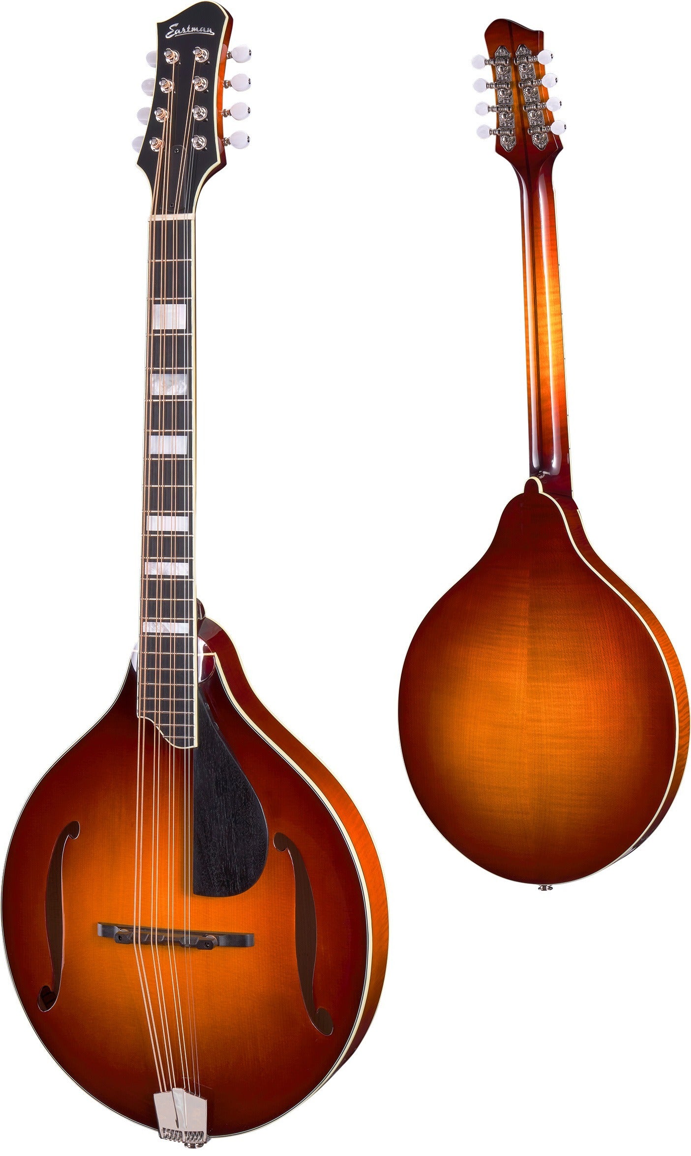 Eastman MDO605-GB A-Style Acoustic/Electric Octave Mandolin - Goldburst with Hardshell Case