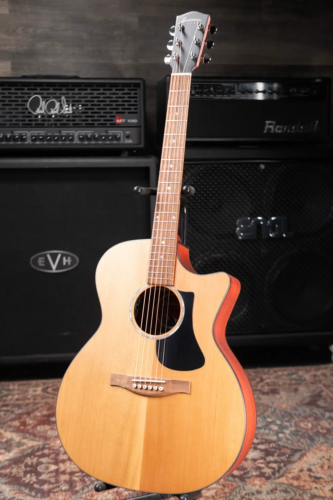 Eastman PCH1-GACE Grand Auditorium Acoustic/Electric Guitar with Gig Bag