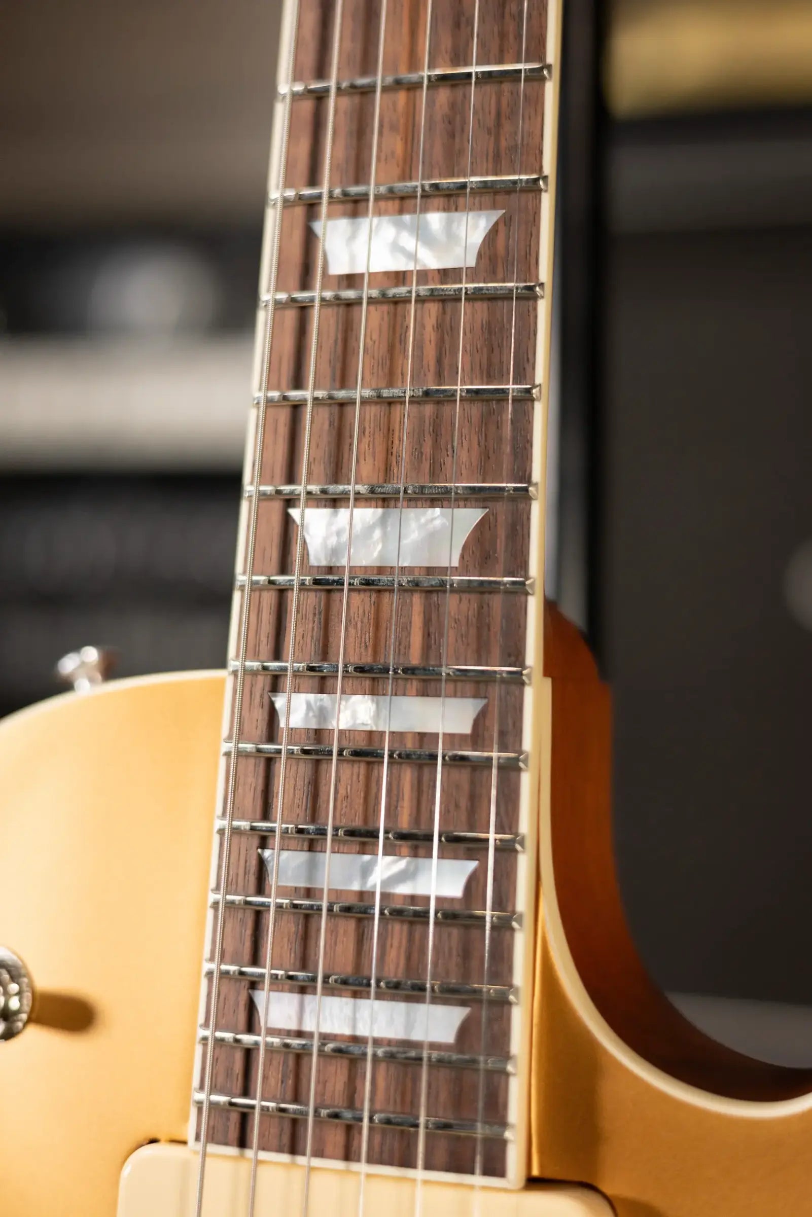 Eastman SB56 Electric Guitar - Vintage Satin Gold with Padded Gig Bag