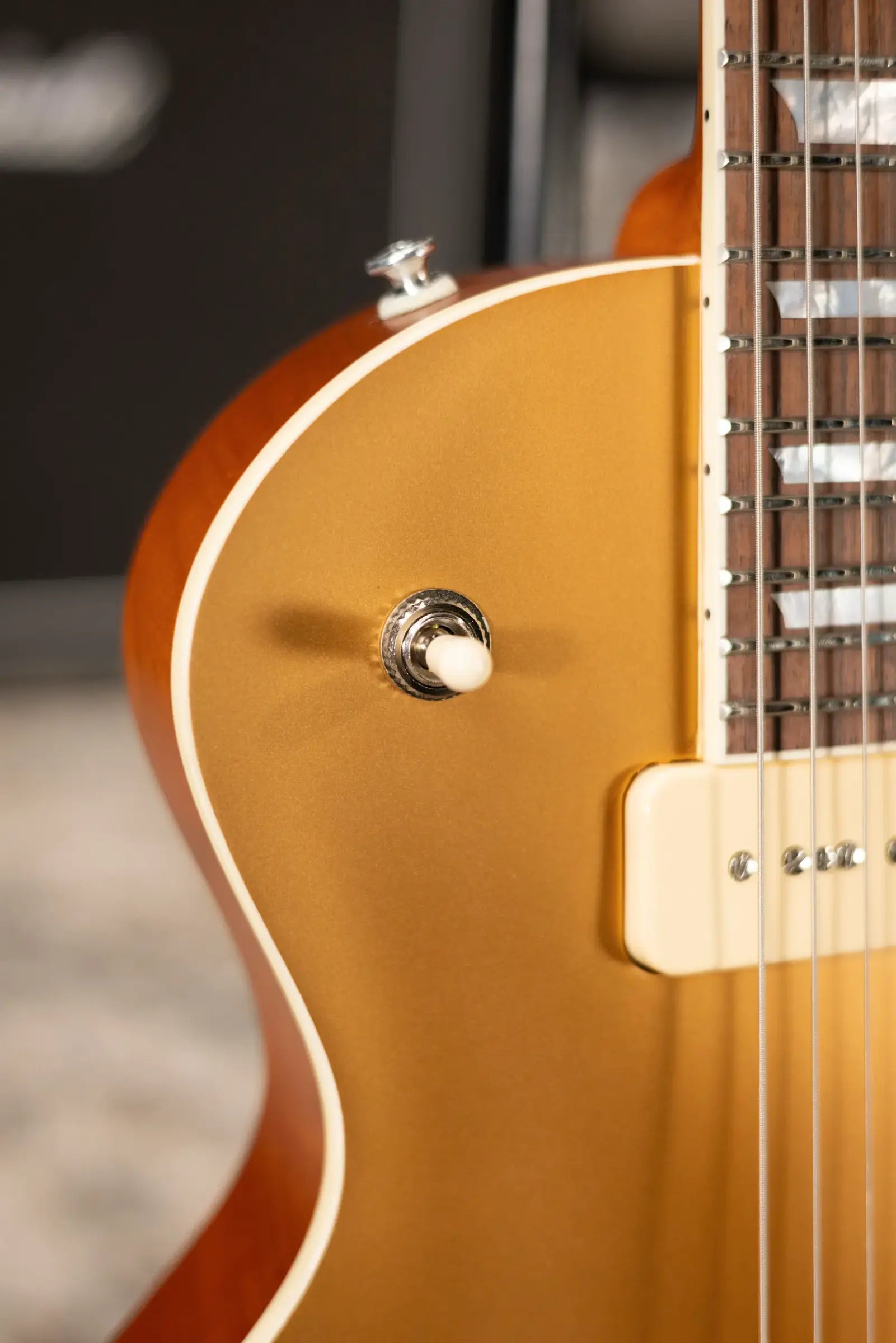 Eastman SB56 Electric Guitar - Vintage Satin Gold with Padded Gig Bag