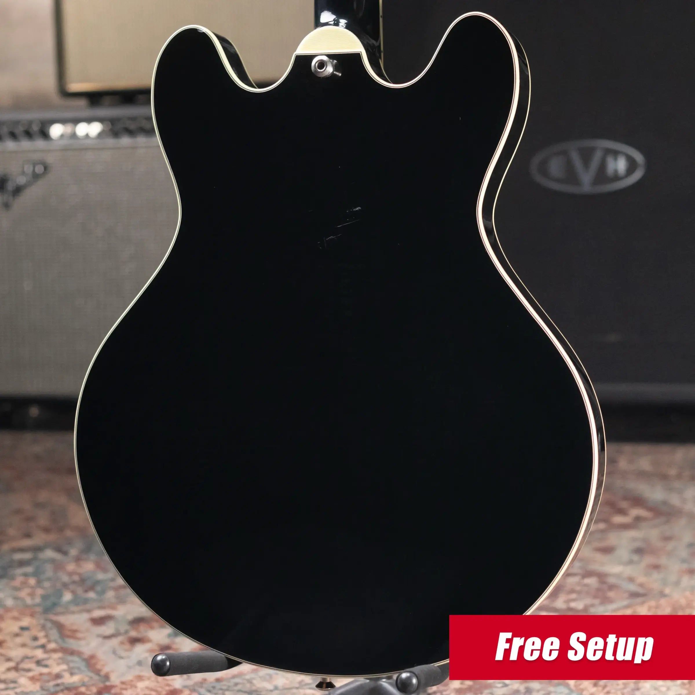 Eastman T486 Electric Guitar - Black with Hardshell Case - Used