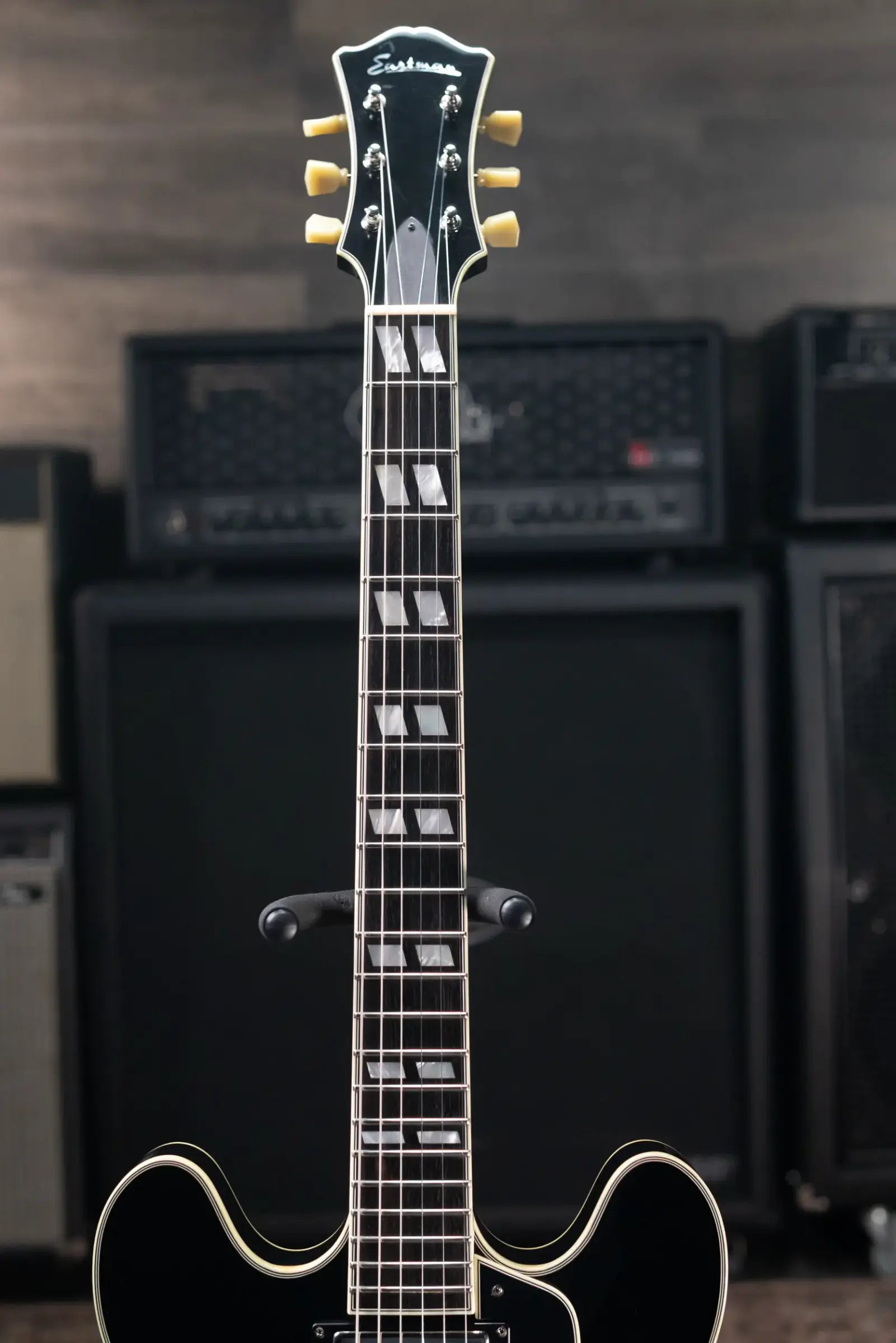 Eastman T486 Electric Guitar - Black with Hardshell Case - Used