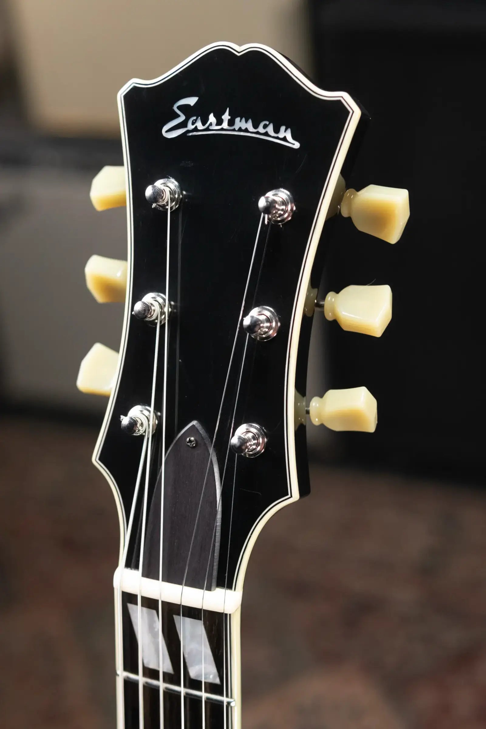 Eastman T486 Electric Guitar - Black with Hardshell Case - Used