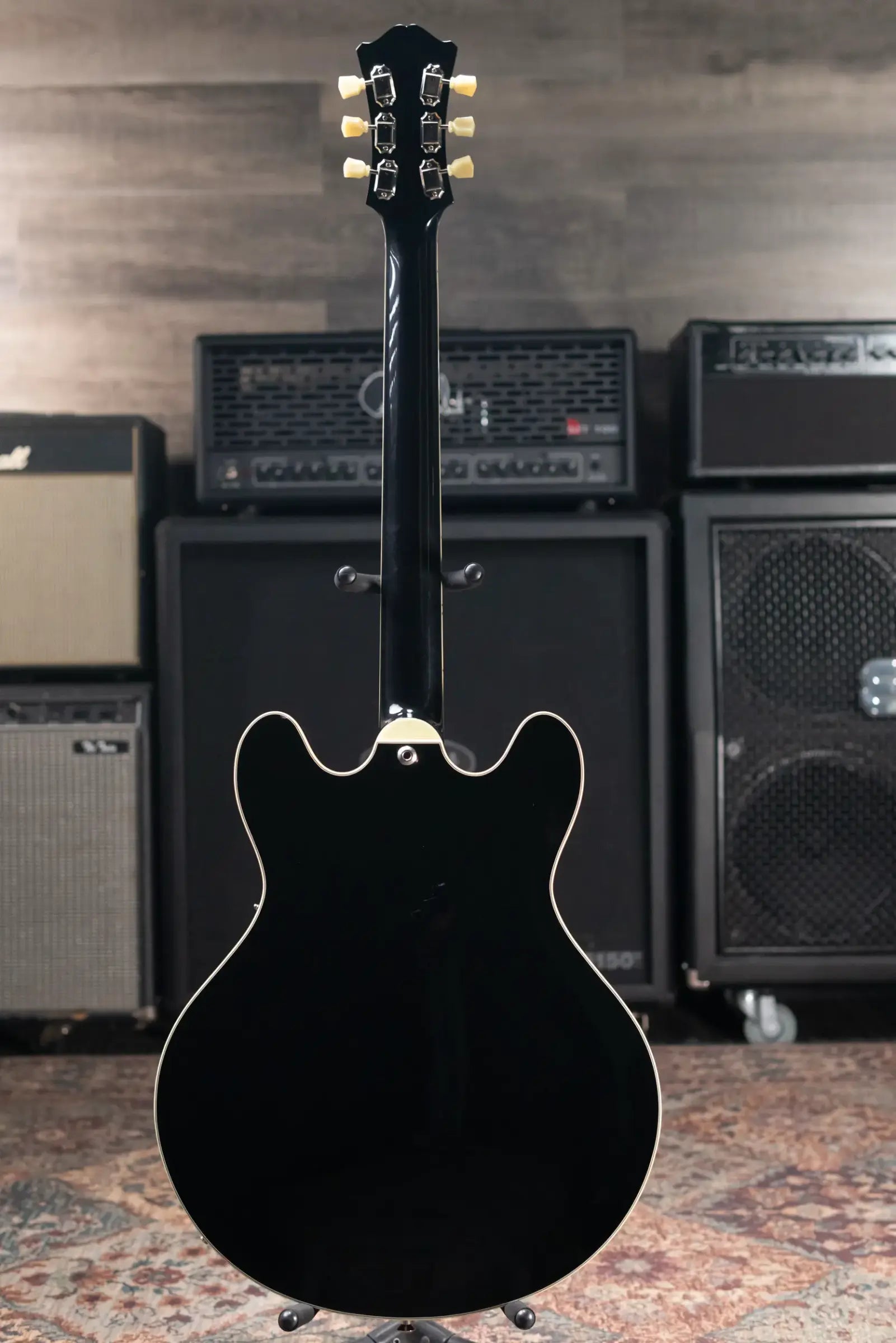 Eastman T486 Electric Guitar - Black with Hardshell Case - Used