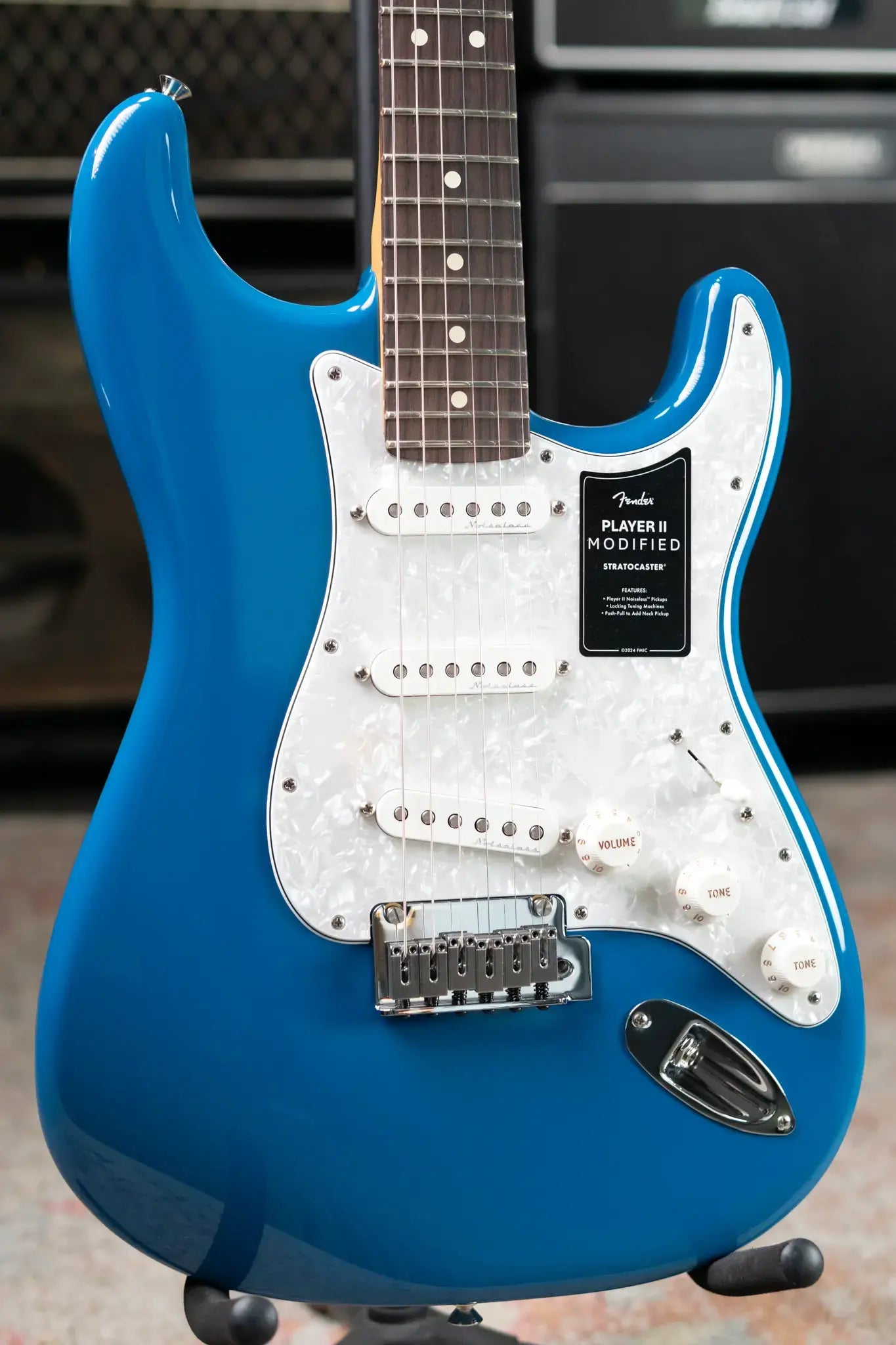 Fender Player II Modified Stratocaster, Rosewood Fingerboard - Electric Blue with Deluxe Gig Bag