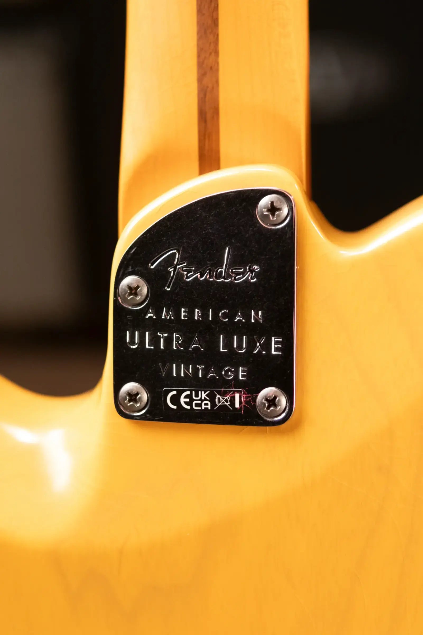 Fender American Ultra Luxe Vintage '50s Telecaster Electric Guitar - Butterscotch Blonde with Deluxe Hardshell Case