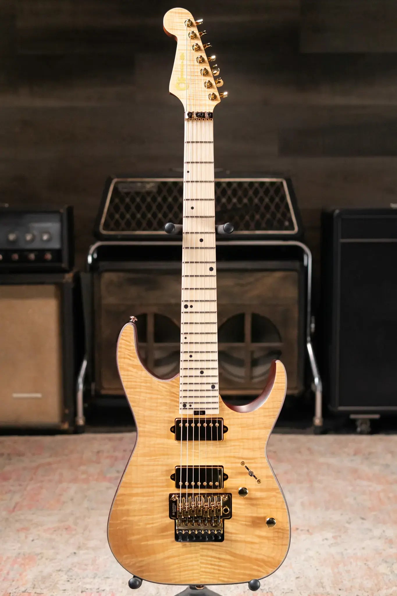 Charvel Angel Vivaldi "Betty" DK24-7 - Natural Flame Maple Top with Gig Bag