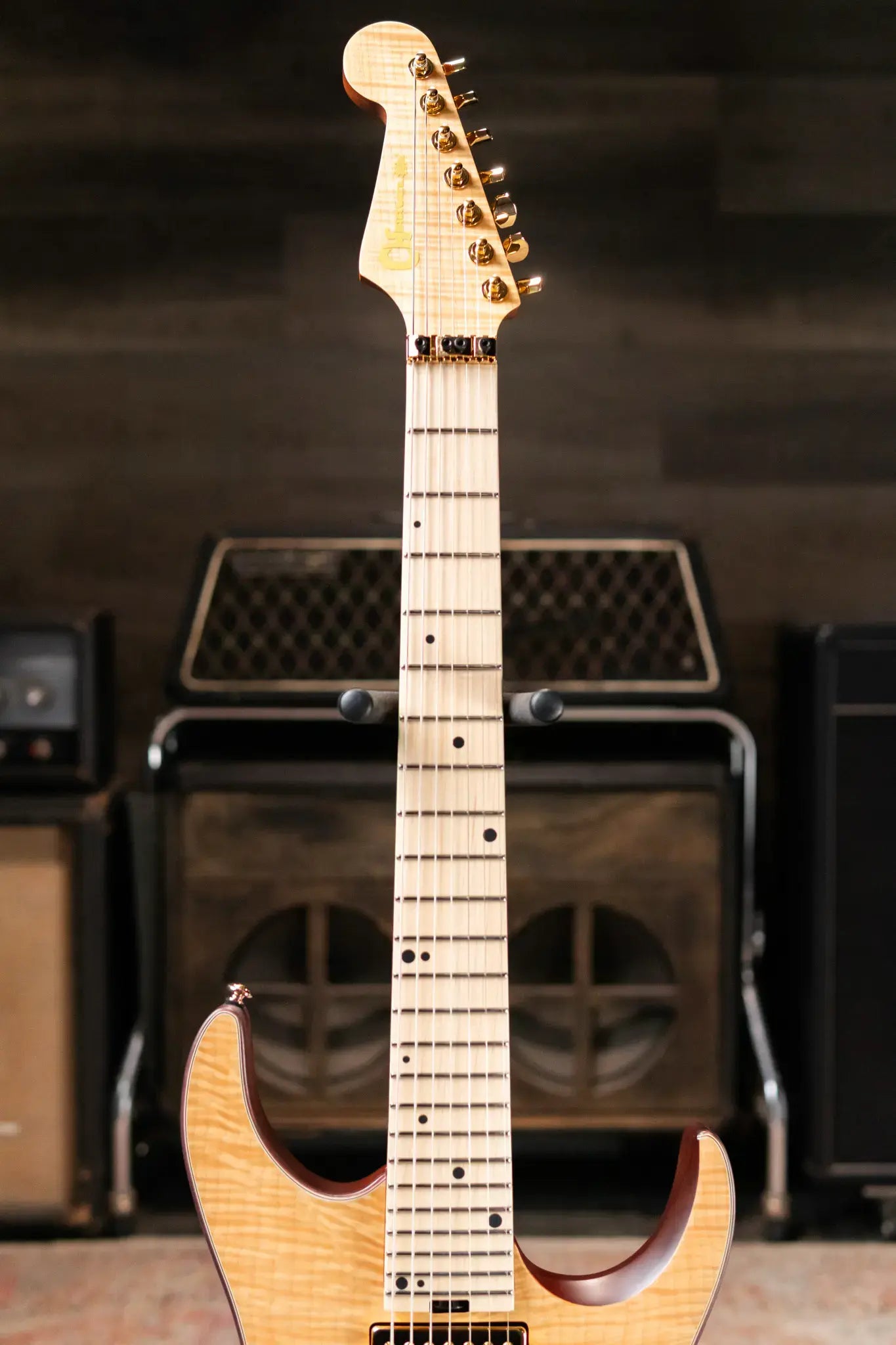 Charvel Angel Vivaldi "Betty" DK24-7 - Natural Flame Maple Top with Gig Bag