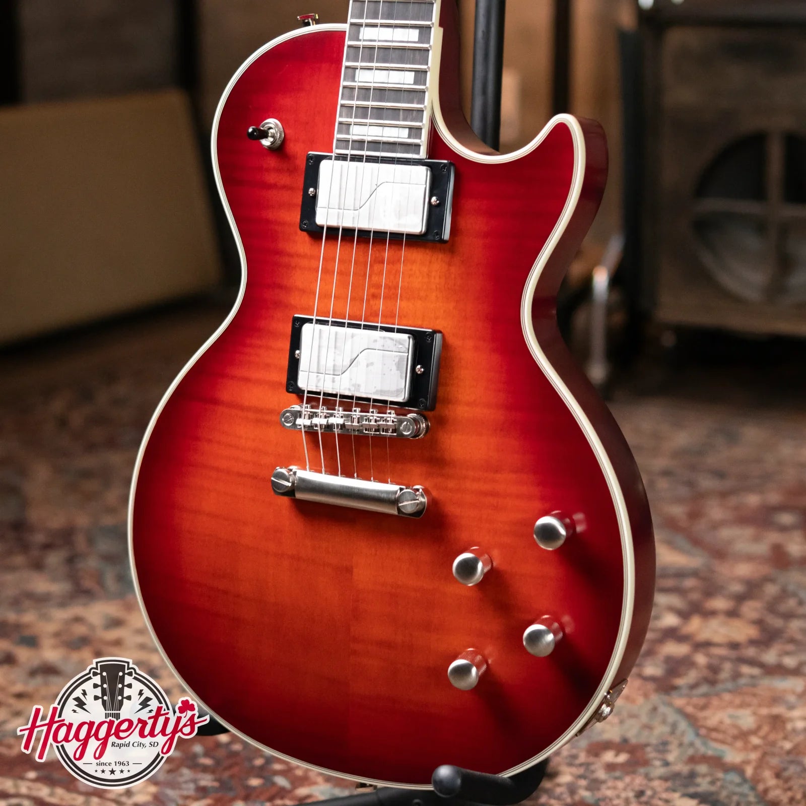 Epiphone Les Paul Prophecy Electric - Aged Bengal Tiger Burst with Gig Bag