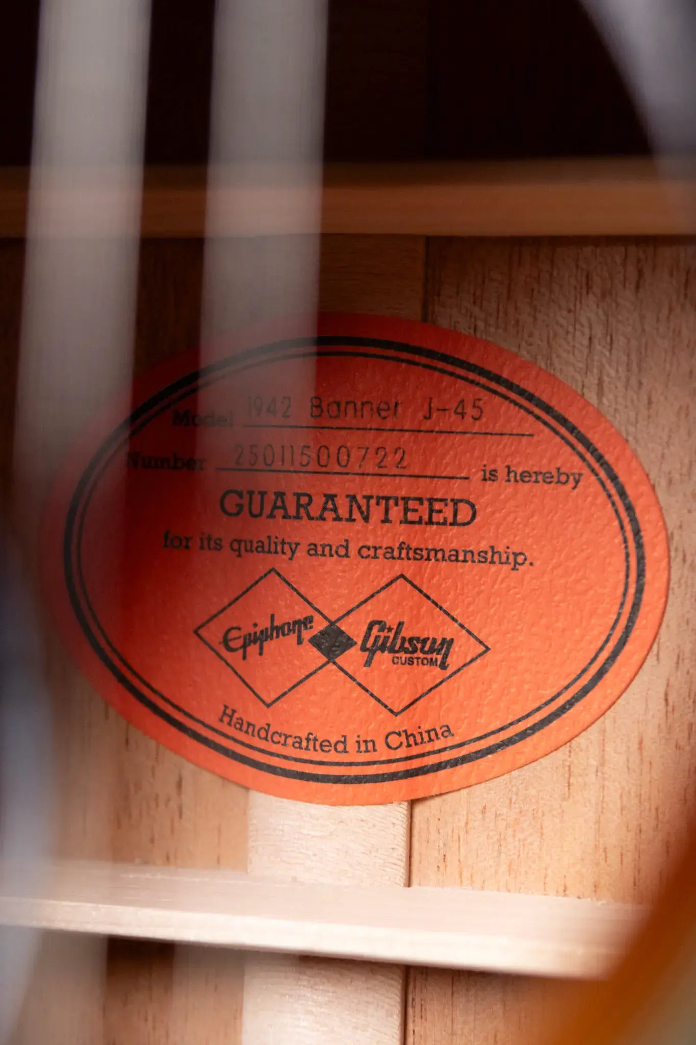 Epiphone 1942 Banner J-45 Reissue Acoustic/Electric Guitar - Vintage Sunburst with Hardshell Case