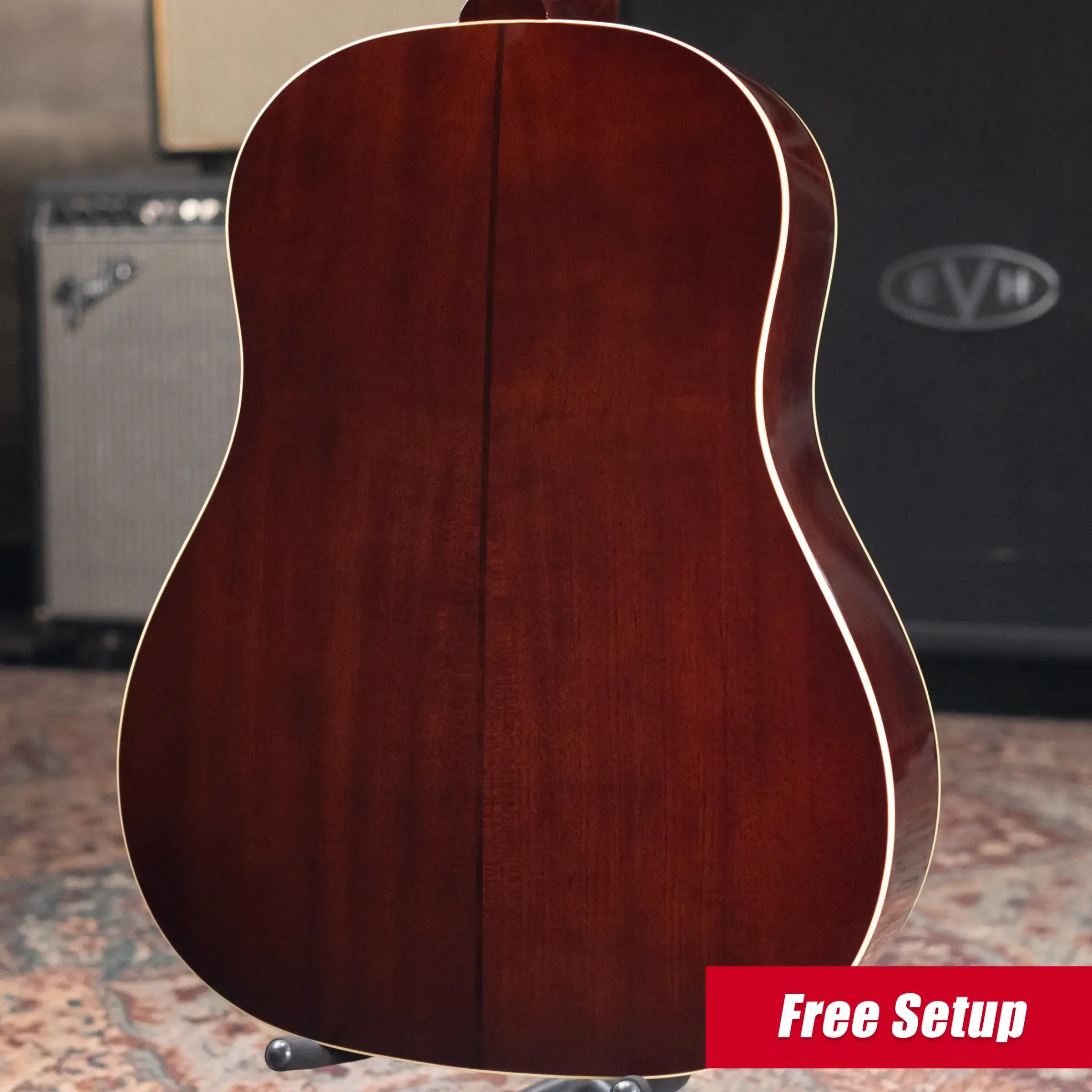 Epiphone 1942 Banner J-45 Reissue Acoustic/Electric Guitar - Vintage Sunburst with Hardshell Case