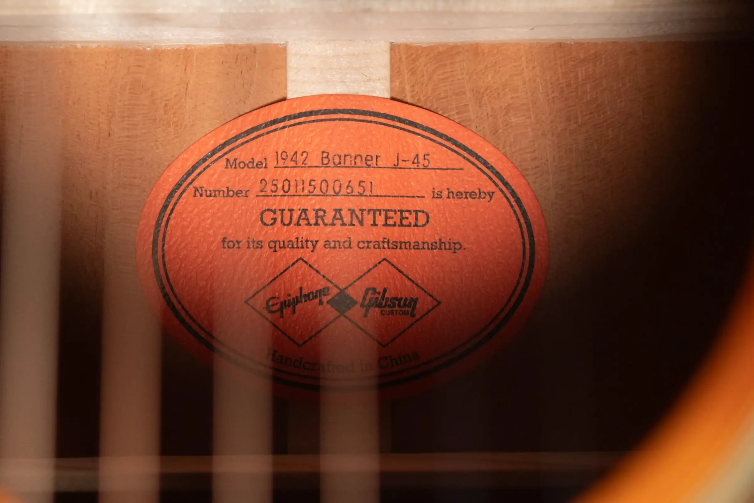 Epiphone 1942 Banner J-45 Reissue Acoustic/Electric Guitar - Vintage Sunburst with Hardshell Case