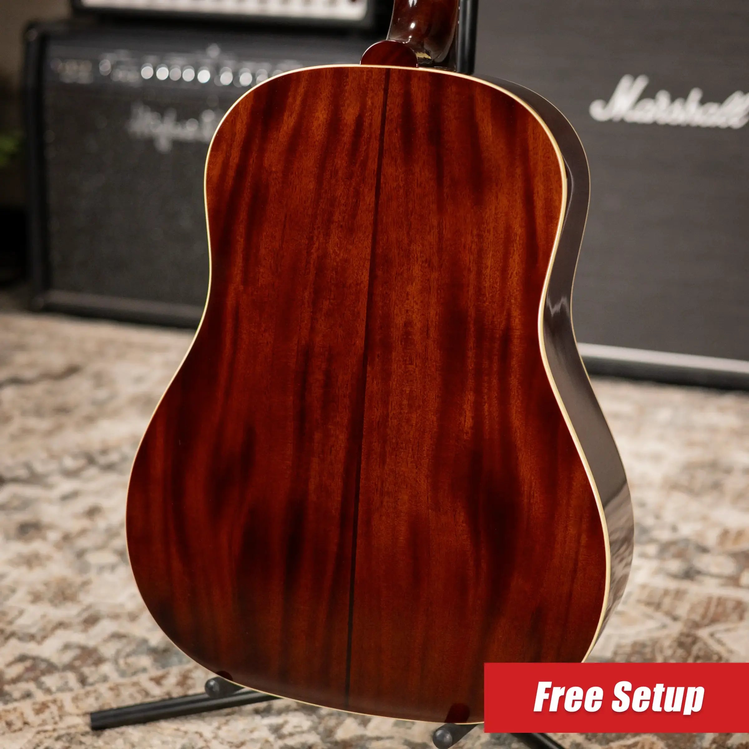 Epiphone 1942 Banner J-45 Reissue Acoustic/Electric Guitar - Vintage Sunburst with Hardshell Case