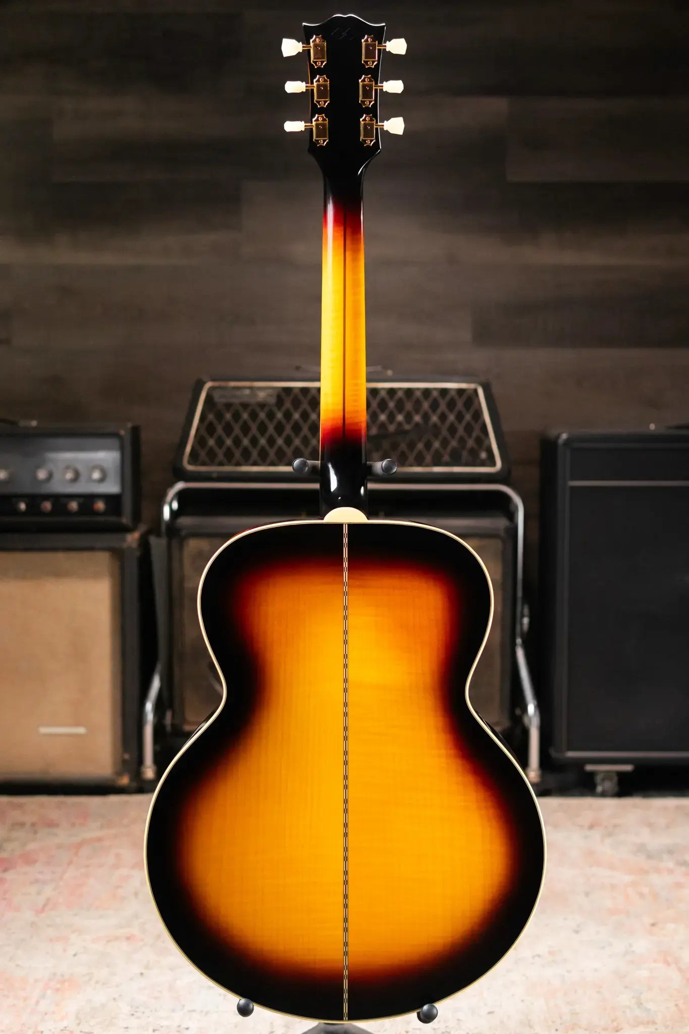 Epiphone 1957 SJ-200 Reissue Acoustic/Electric Guitar - Vintage Sunburst with Hardshell Case