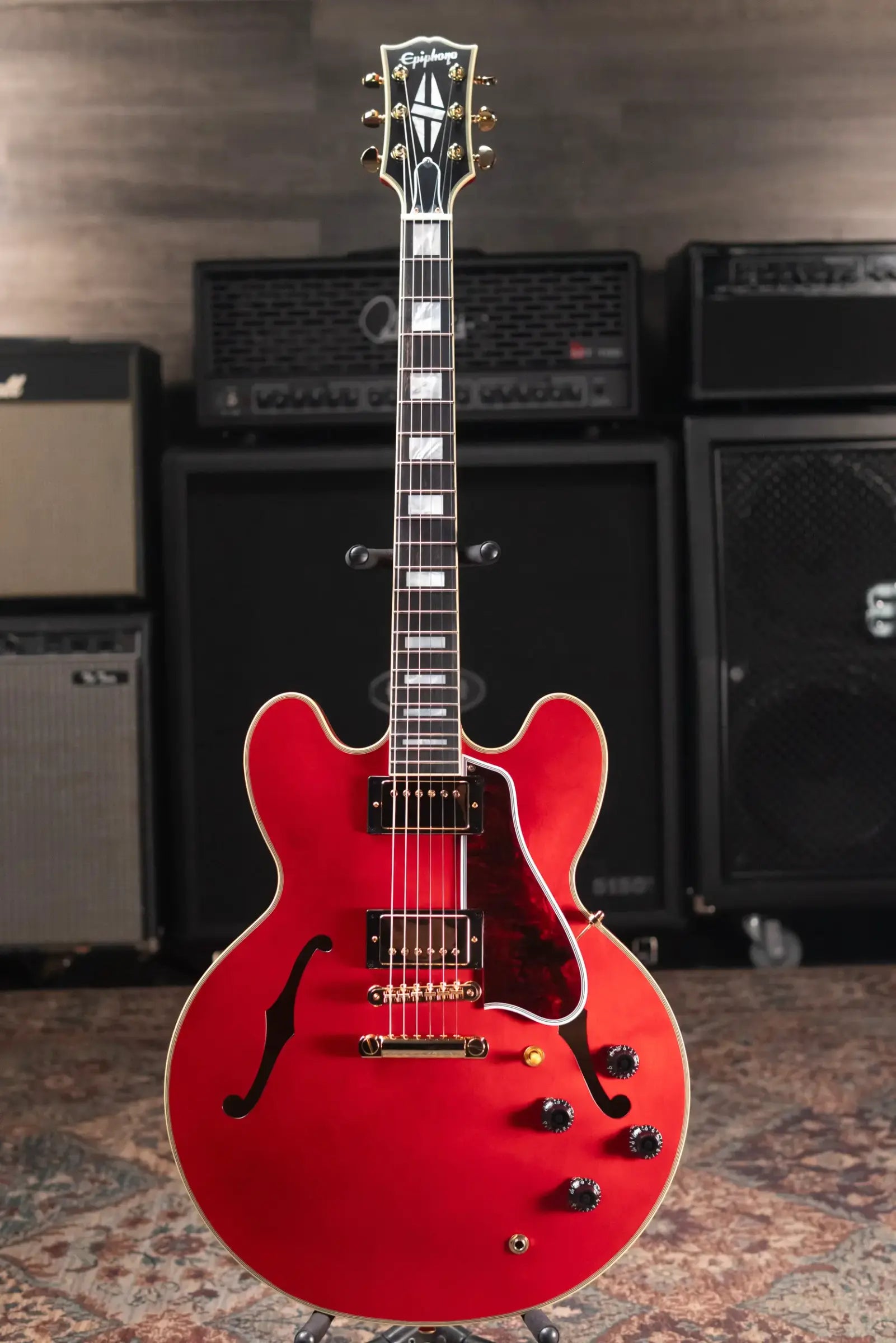 Epiphone 1959 ES-355 Semi-Hollow Electric Guitar - Cherry Red with Hardshell Case