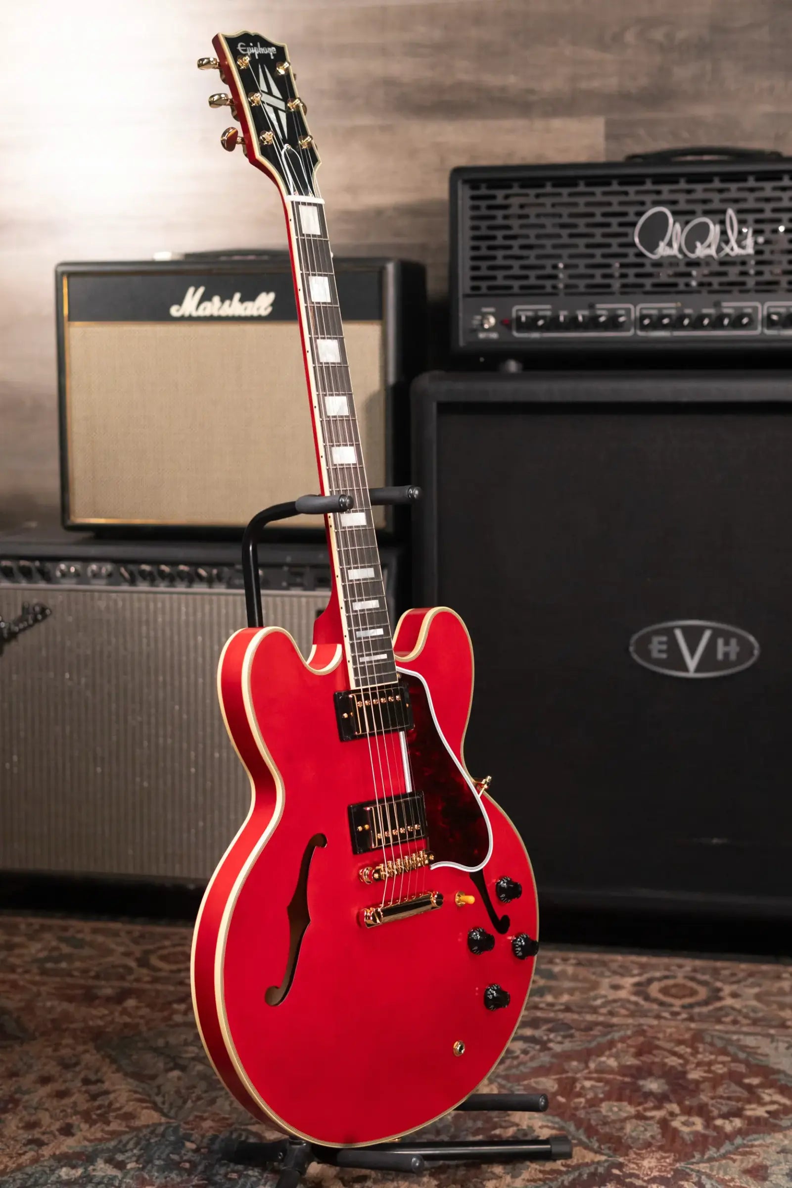 Epiphone 1959 ES-355 Semi-Hollow Electric Guitar - Cherry Red with Hardshell Case