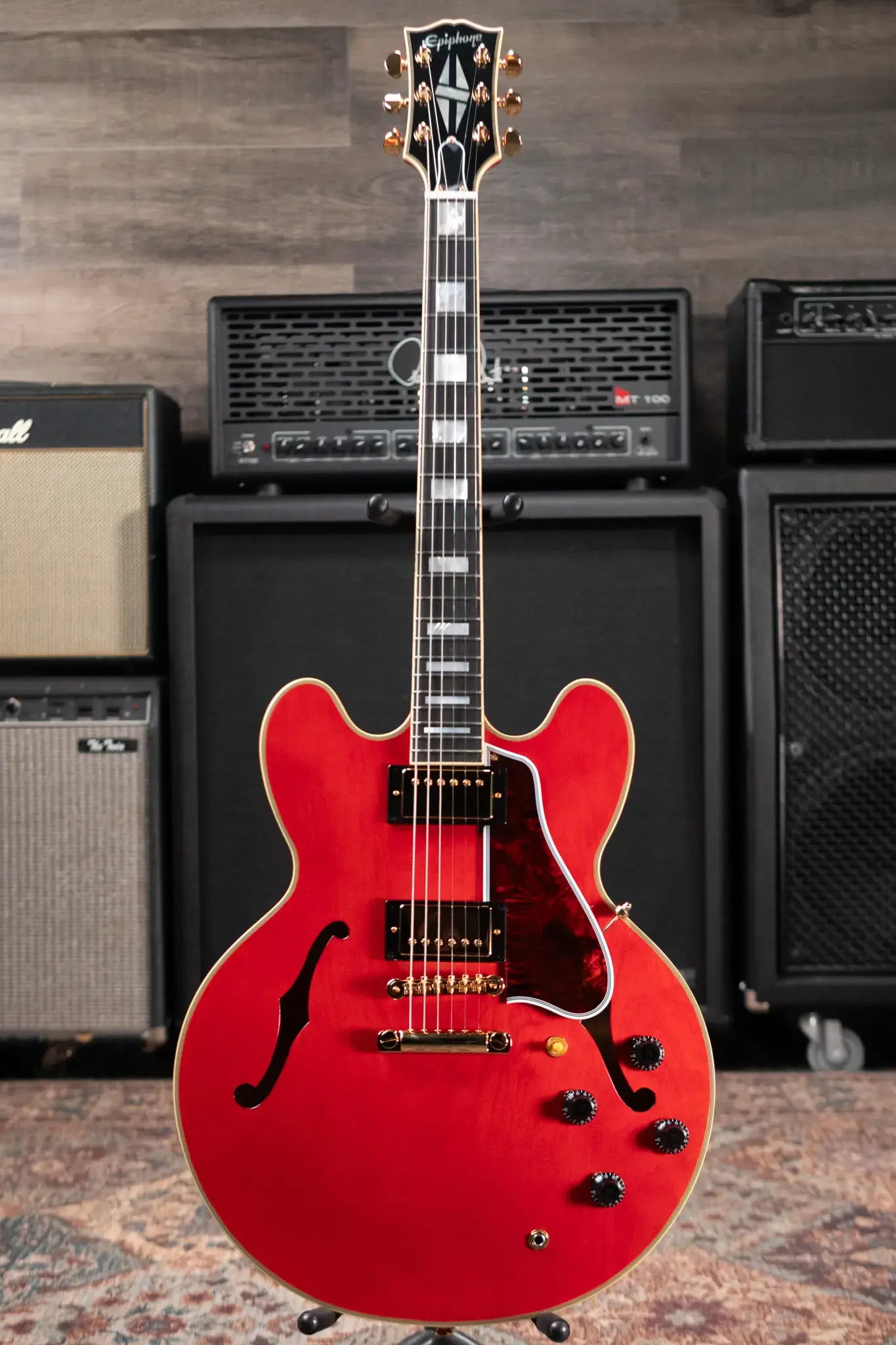 Epiphone 1959 ES-355 Semi-Hollow Electric Guitar - Cherry Red with Hardshell Case