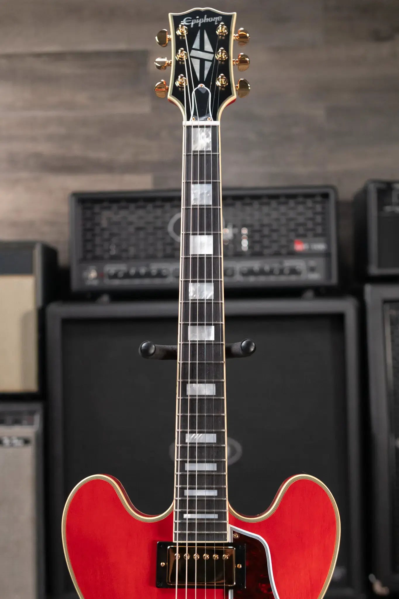 Epiphone 1959 ES-355 Semi-Hollow Electric Guitar - Cherry Red with Hardshell Case