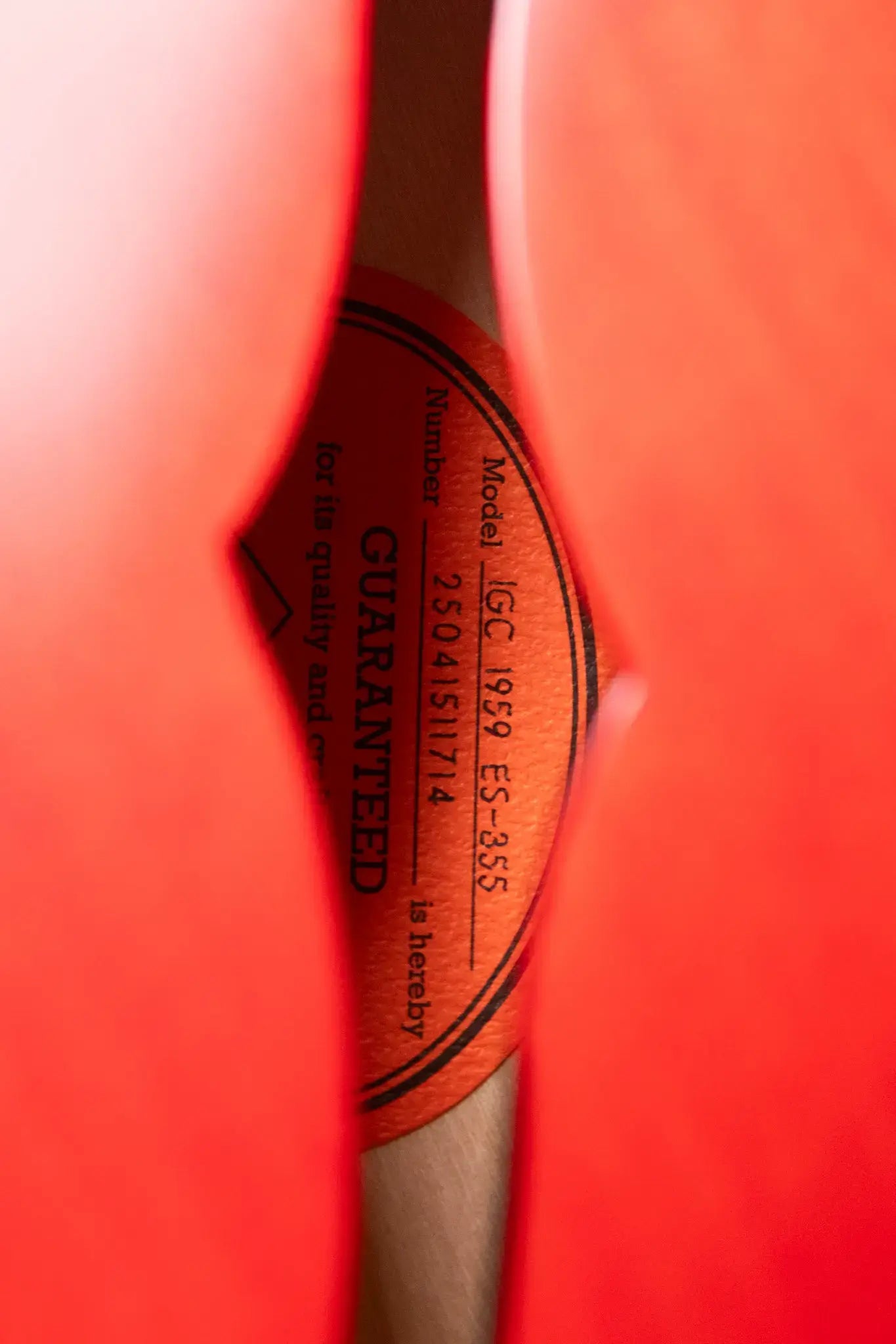 Epiphone 1959 ES-355 Semi-Hollow Electric Guitar - Cherry Red with Hardshell Case