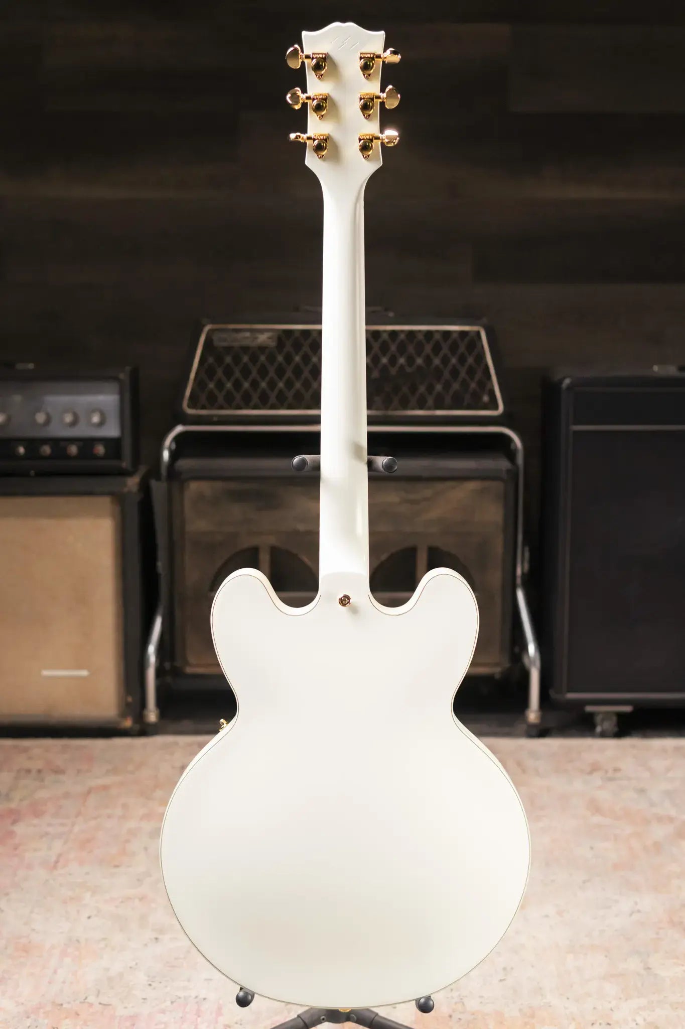 Epiphone 1959 ES-355 Semi-Hollow Electric Guitar - Classic White with Hardshell Case