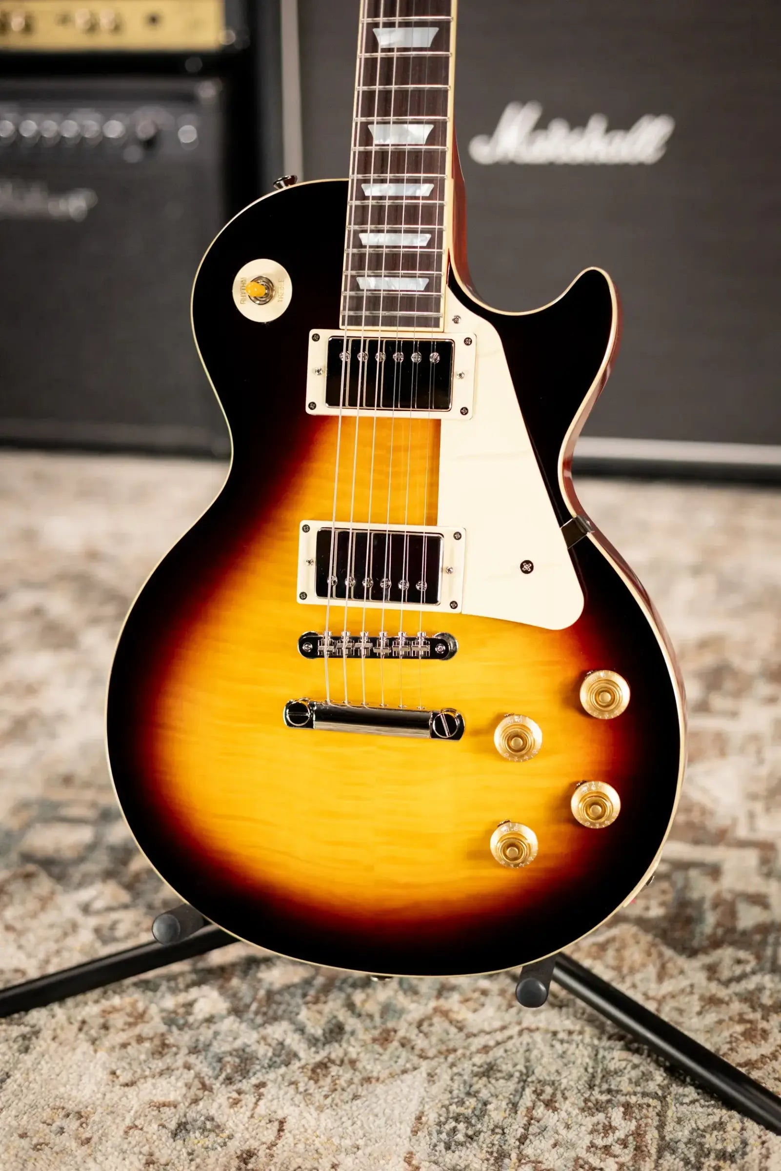 Epiphone 1959 Les Paul Standard Reissue Electric Guitar - Dark Burst with Hardshell Case