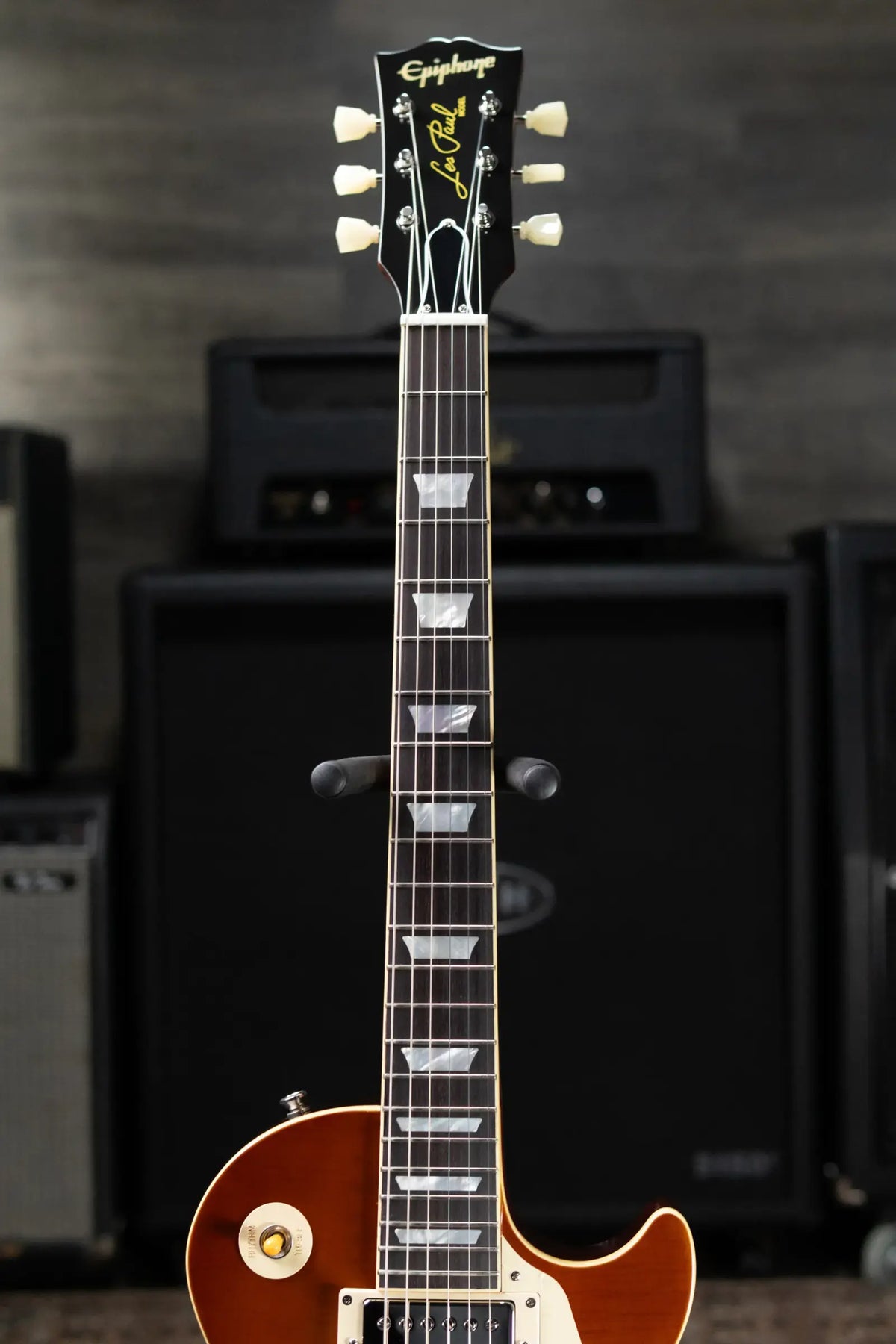 Epiphone 1959 Les Paul Standard Reissue Electric Guitar - Golden Poppy Burst with Hardshell Case