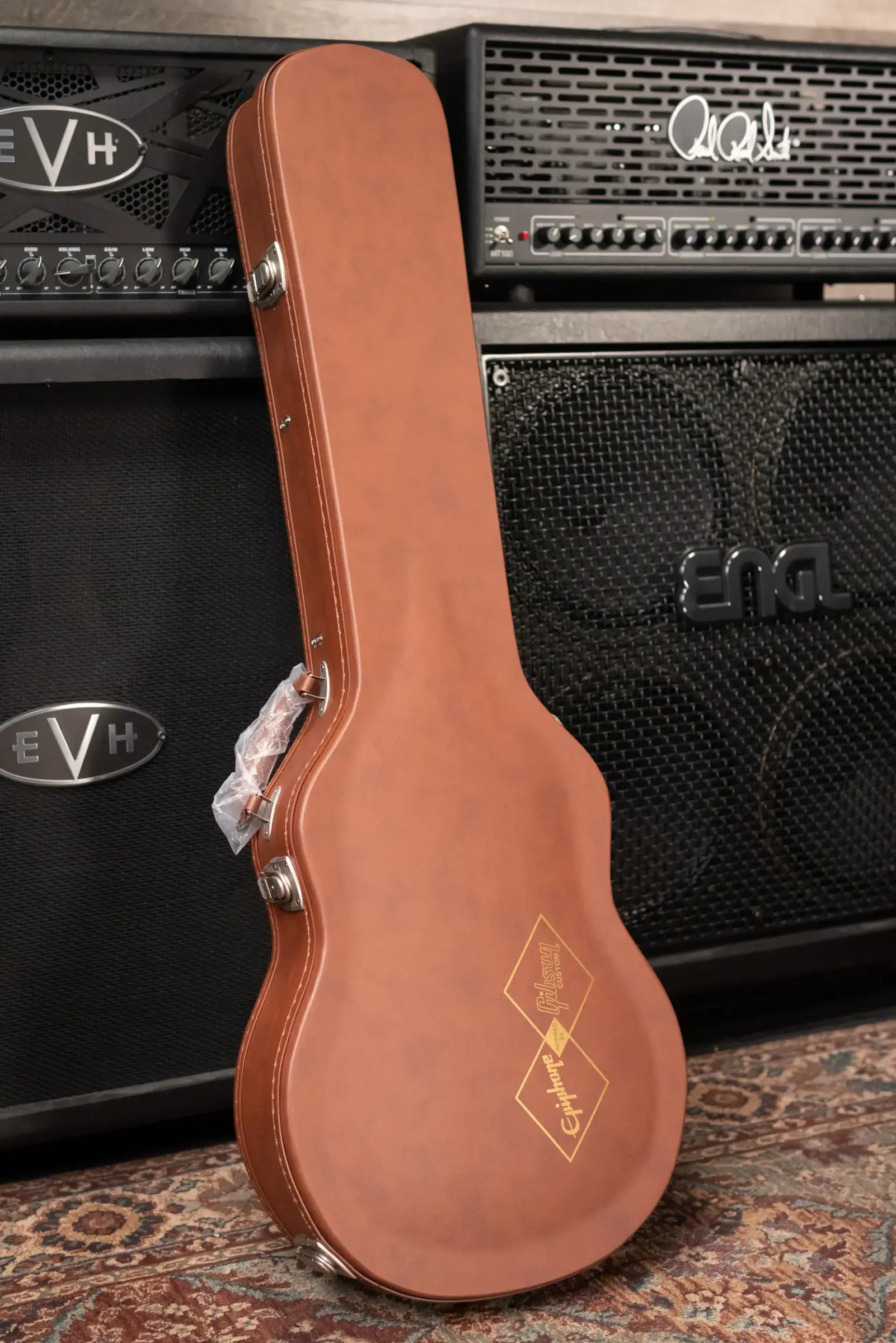 Epiphone 1959 Les Paul Standard Reissue Electric Guitar - Washed Bourbon Burst with Hardshell Case