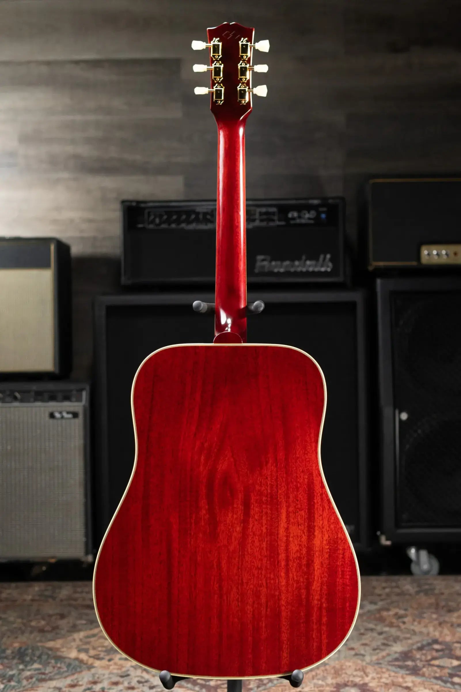 Epiphone 1960 Hummingbird Reissue Acoustic/Electric Guitar - Heritage Cherry Sunburst with Hardshell Case