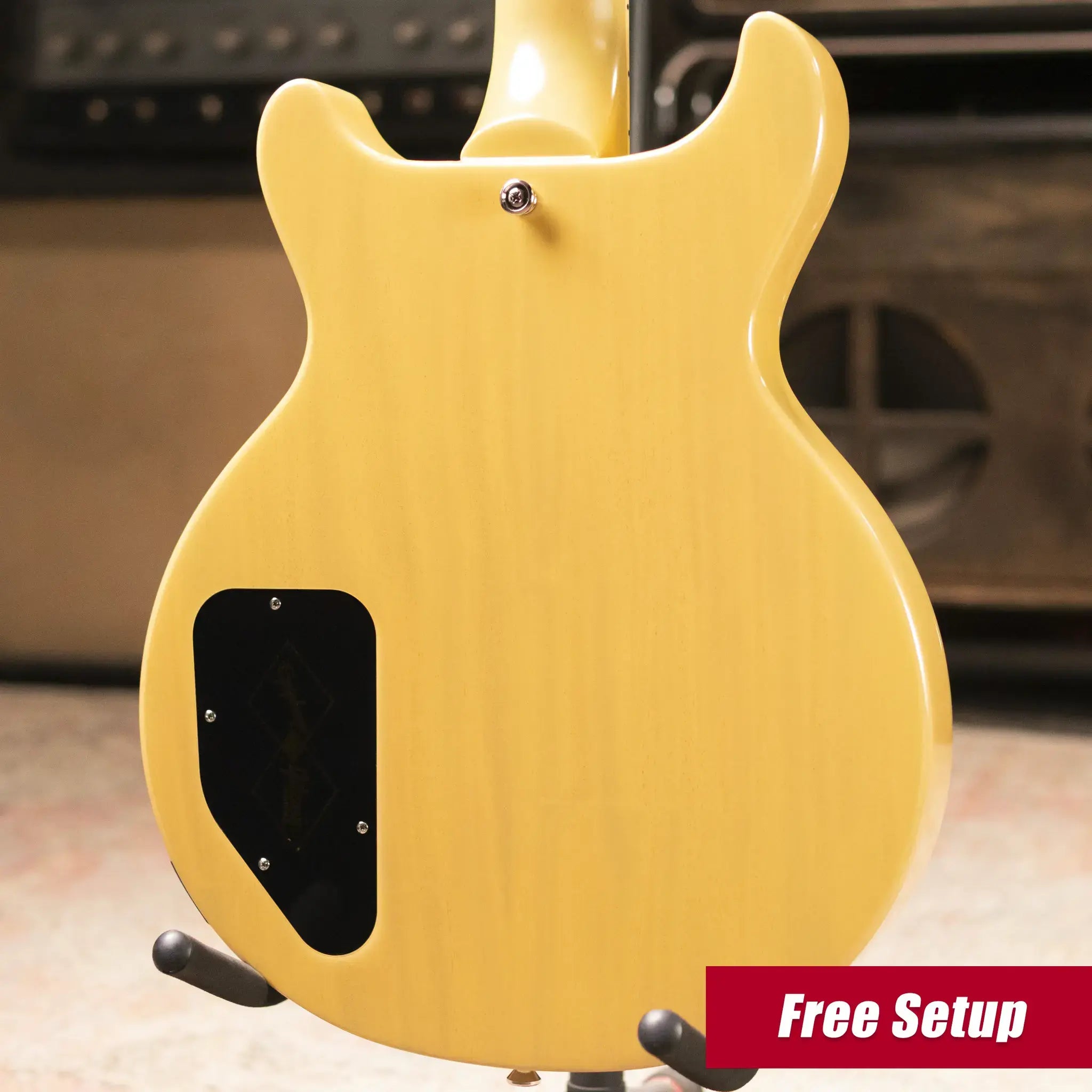 Epiphone 1960 Les Paul Special Double Cut Reissue Electric Guitar - TV Yellow with Hardshell Case