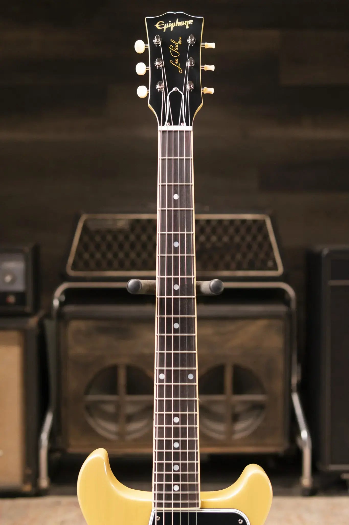 Epiphone 1960 Les Paul Special Double Cut Reissue Electric Guitar - TV Yellow with Hardshell Case