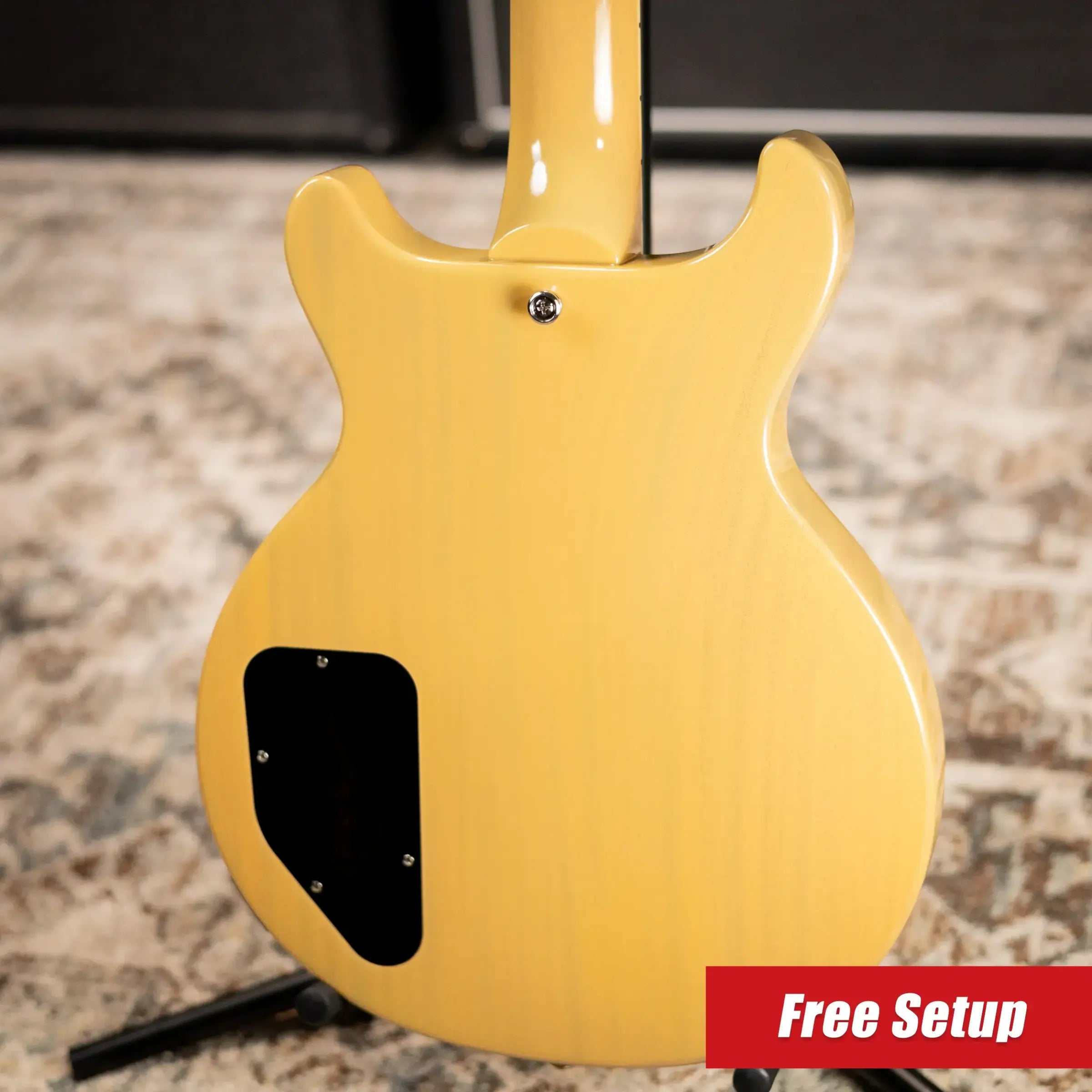 Epiphone 1960 Les Paul Special Double Cut Reissue Electric Guitar - TV Yellow with Hardshell Case