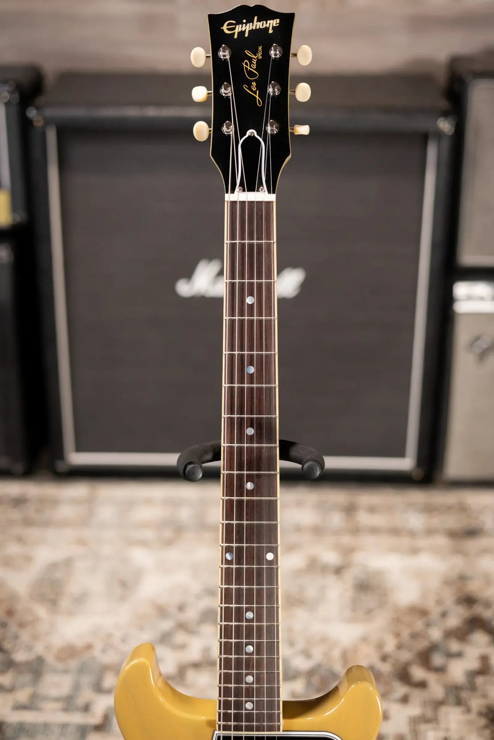 Epiphone 1960 Les Paul Special Double Cut Reissue Electric Guitar - TV Yellow with Hardshell Case