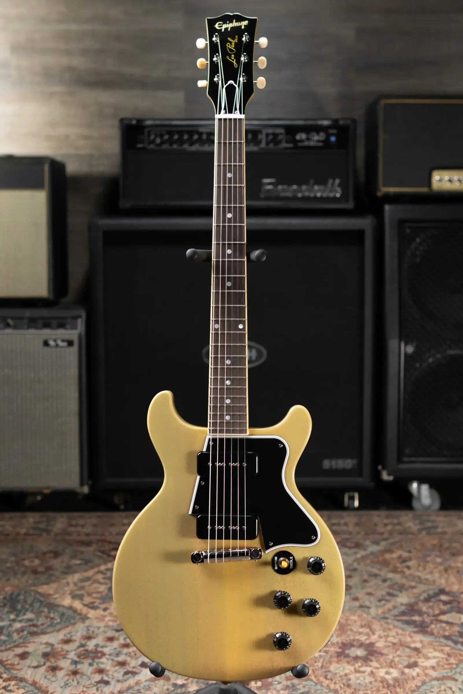 Epiphone 1960 Les Paul Special Double Cut Reissue Electric Guitar - TV Yellow with Hardshell Case - Floor Model