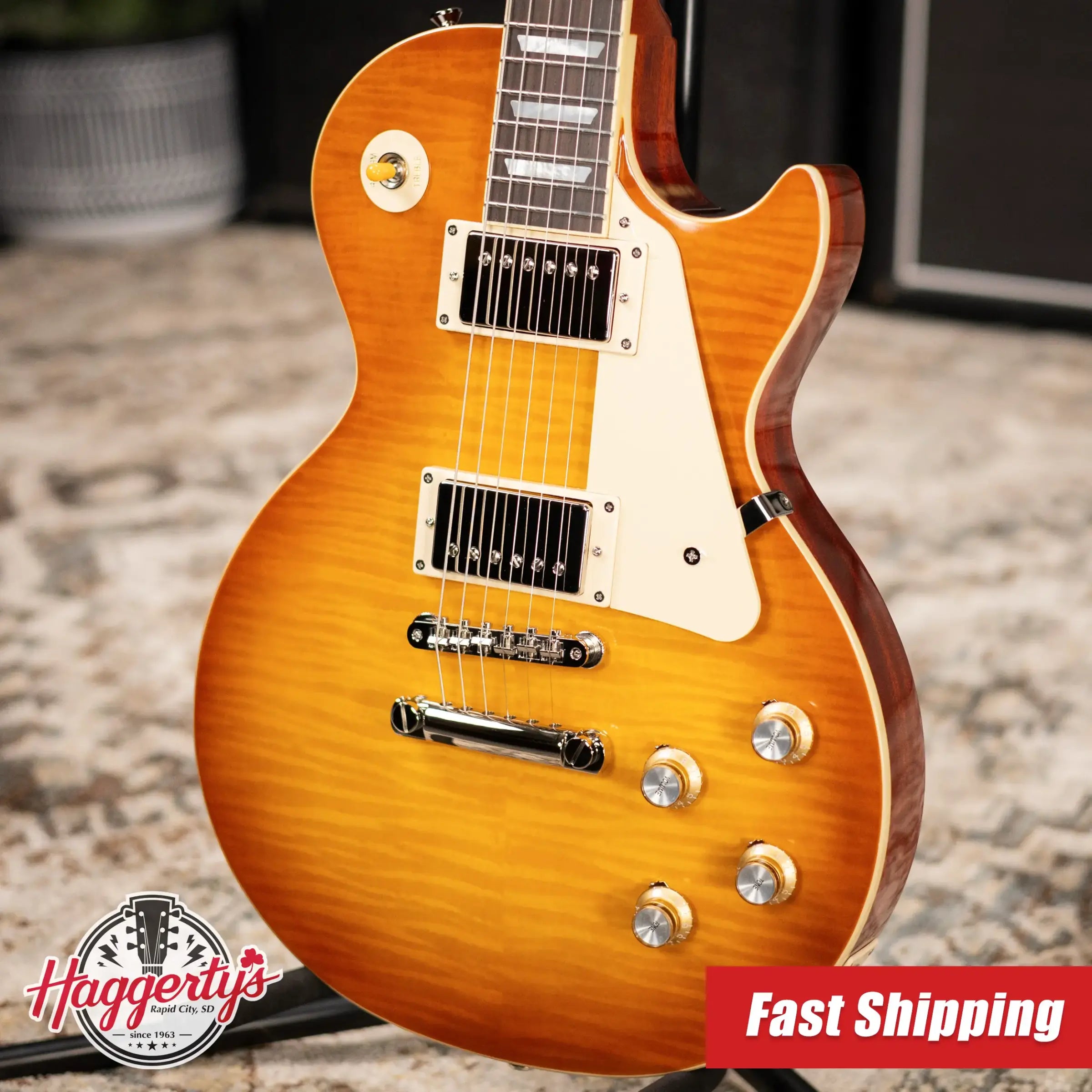 Epiphone 1960 Les Paul Standard Reissue Electric Guitar - Iced Tea Burst with Hardshell Case