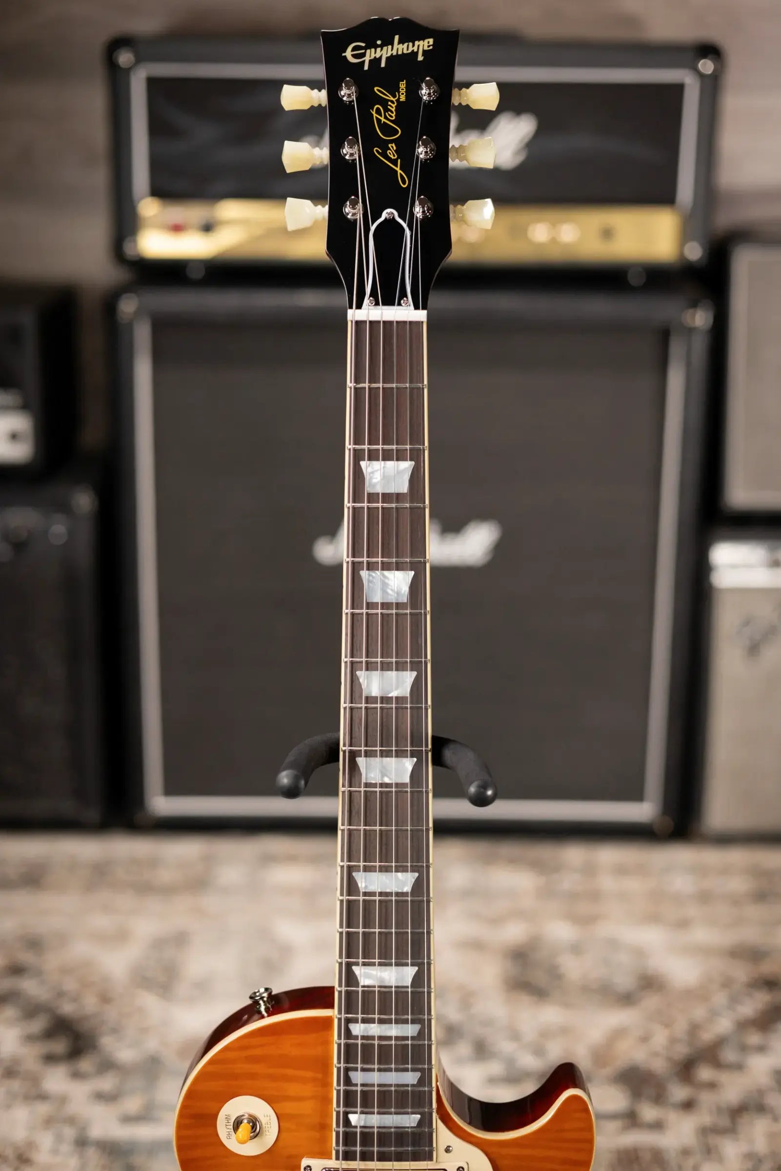 Epiphone 1960 Les Paul Standard Reissue Electric Guitar - Iced Tea Burst with Hardshell Case