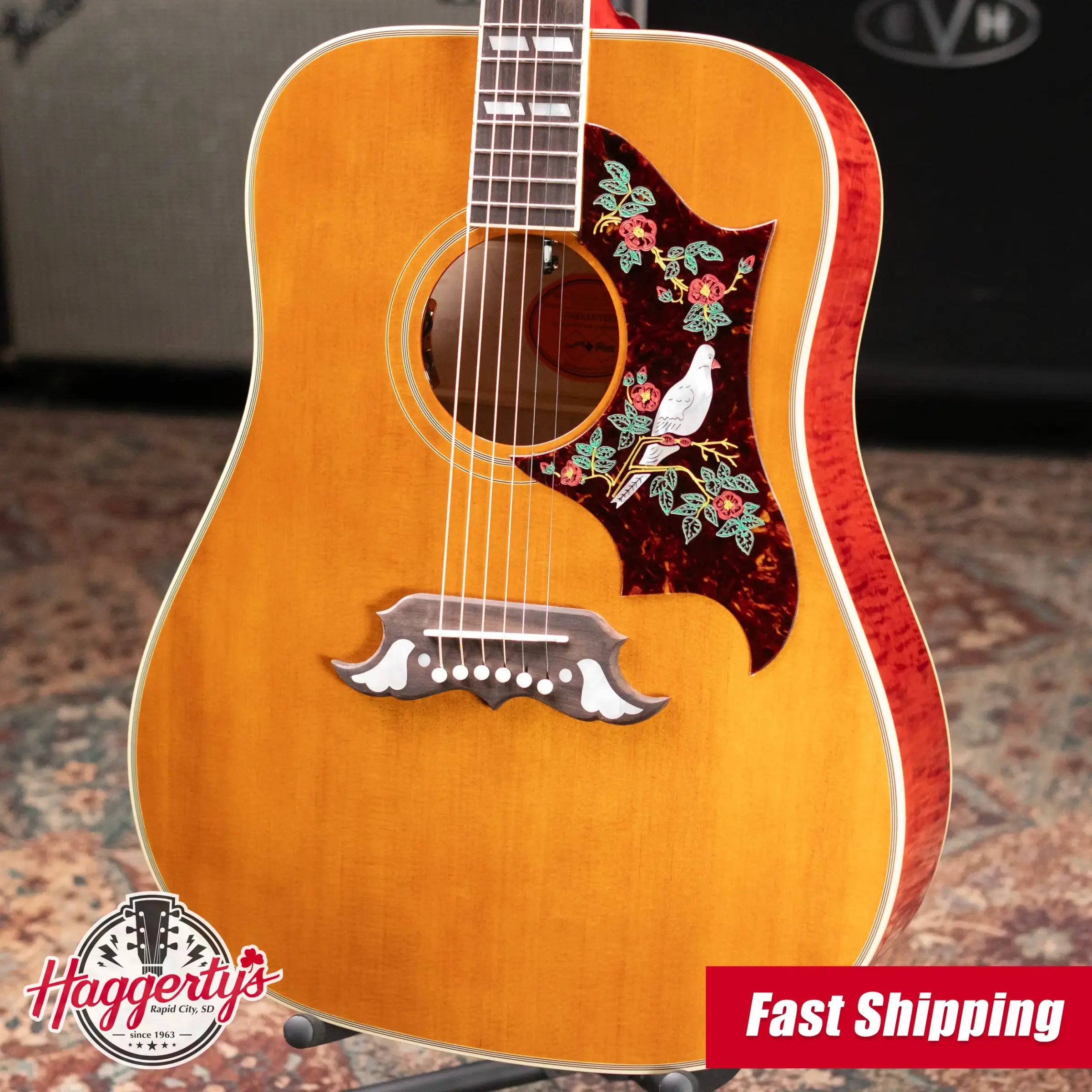 Epiphone 1963 Dove Reissue Acoustic/Electric Guitar with Hardshell Case