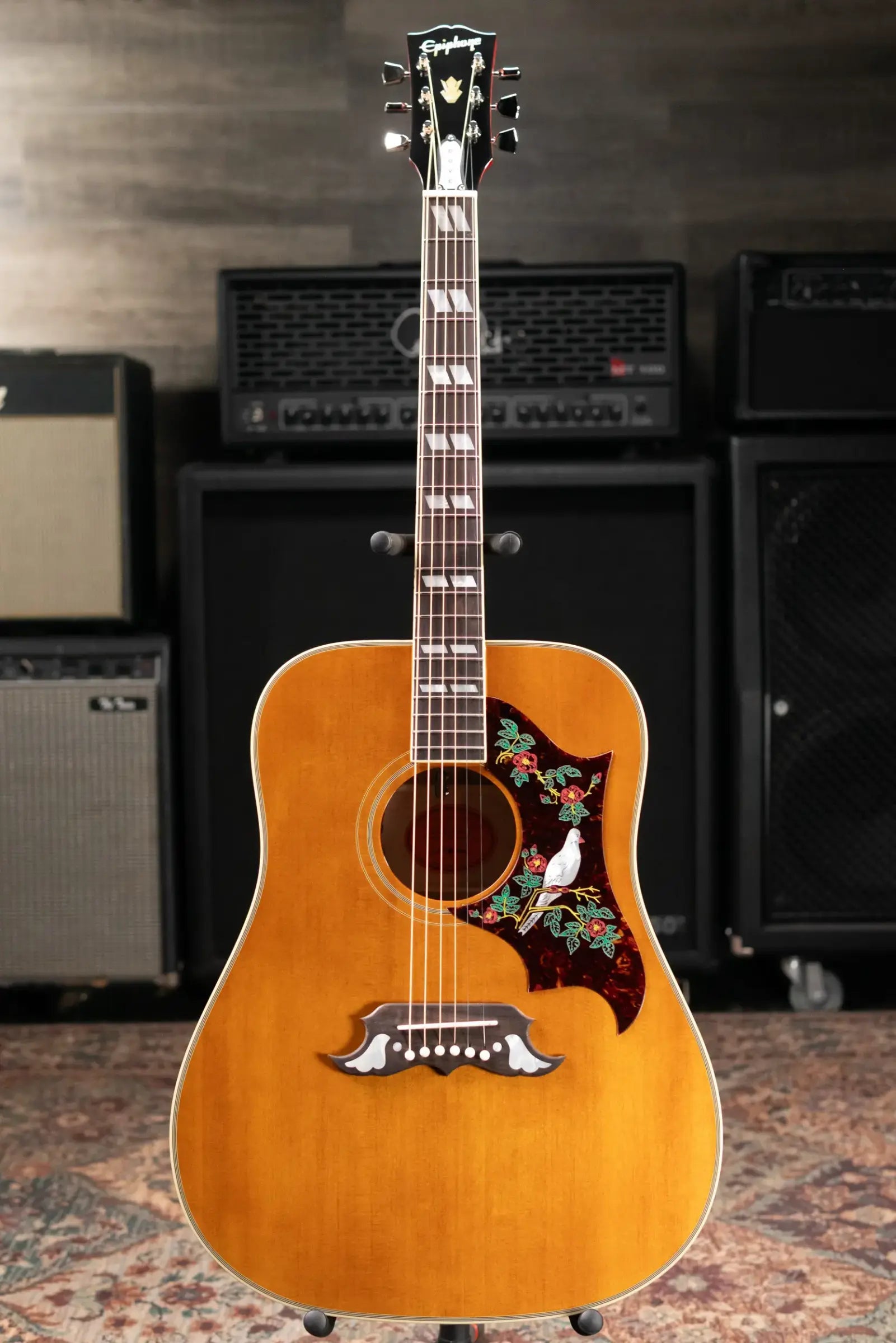 Epiphone 1963 Dove Reissue Acoustic/Electric Guitar with Hardshell Case