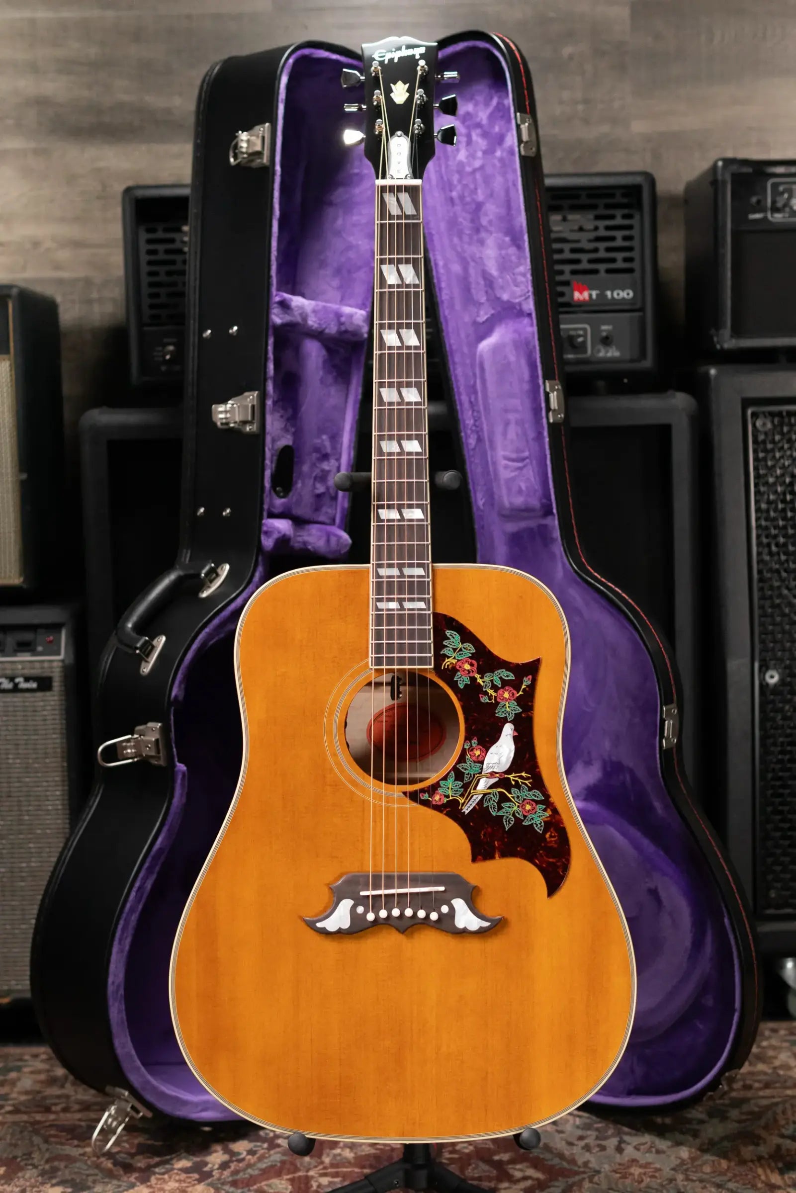 Epiphone 1963 Dove Reissue Acoustic/Electric Guitar with Hardshell Case