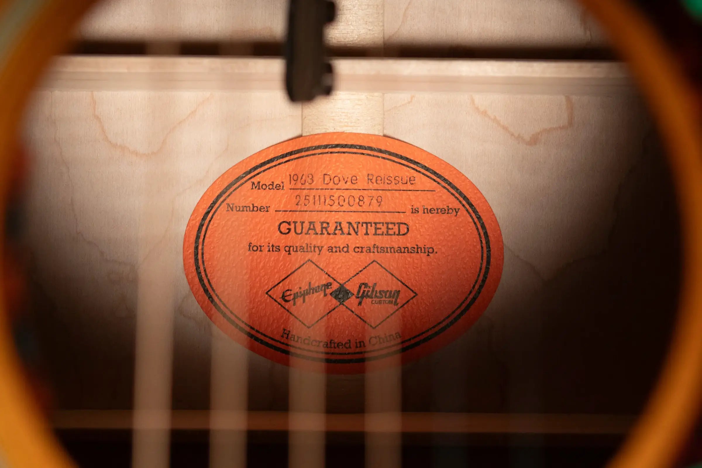 Epiphone 1963 Dove Reissue Acoustic/Electric Guitar with Hardshell Case