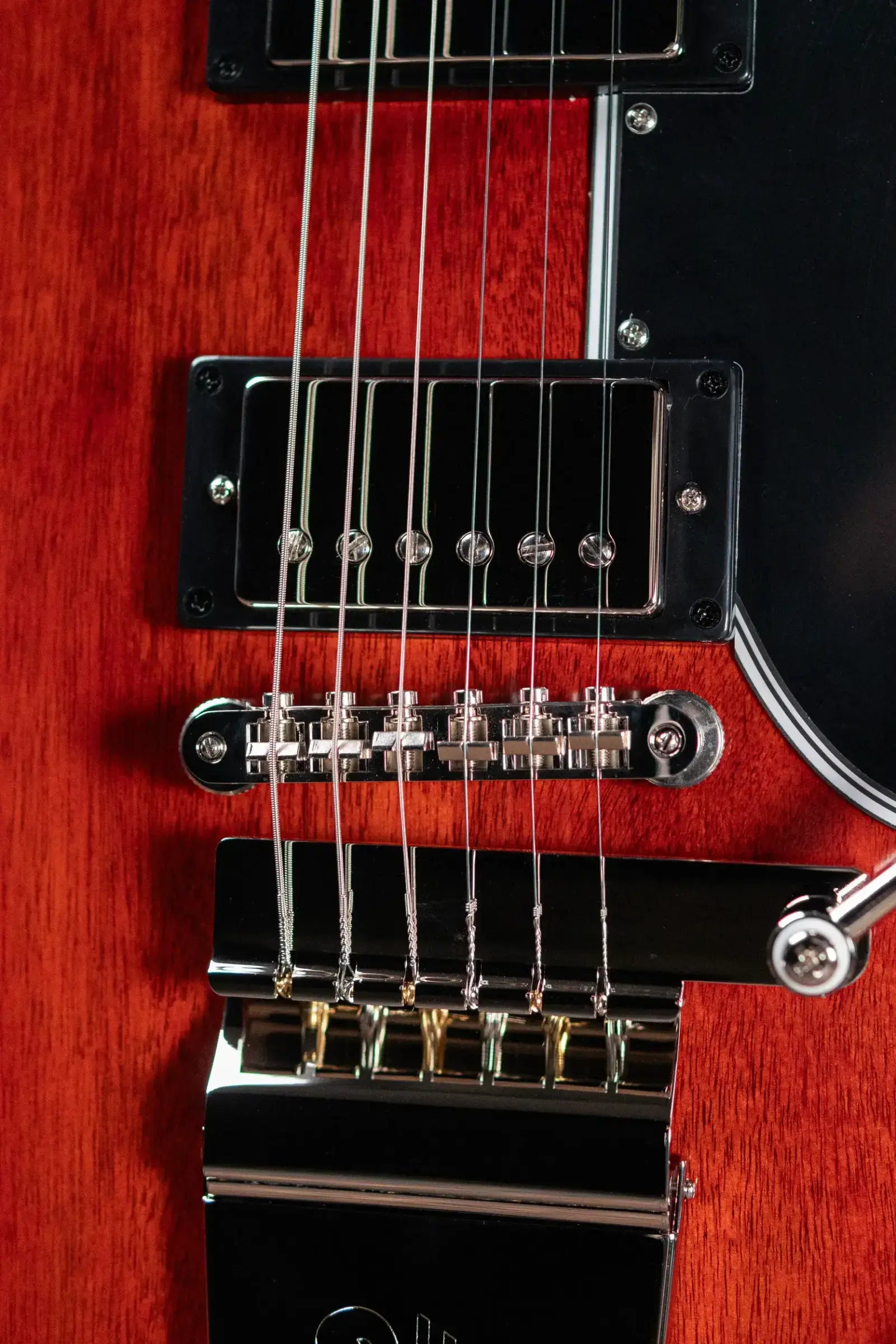 Epiphone 1964 SG Standard with Maestro Vibrola Reissue Electric Guitar - Cherry Red with Hardshell Case