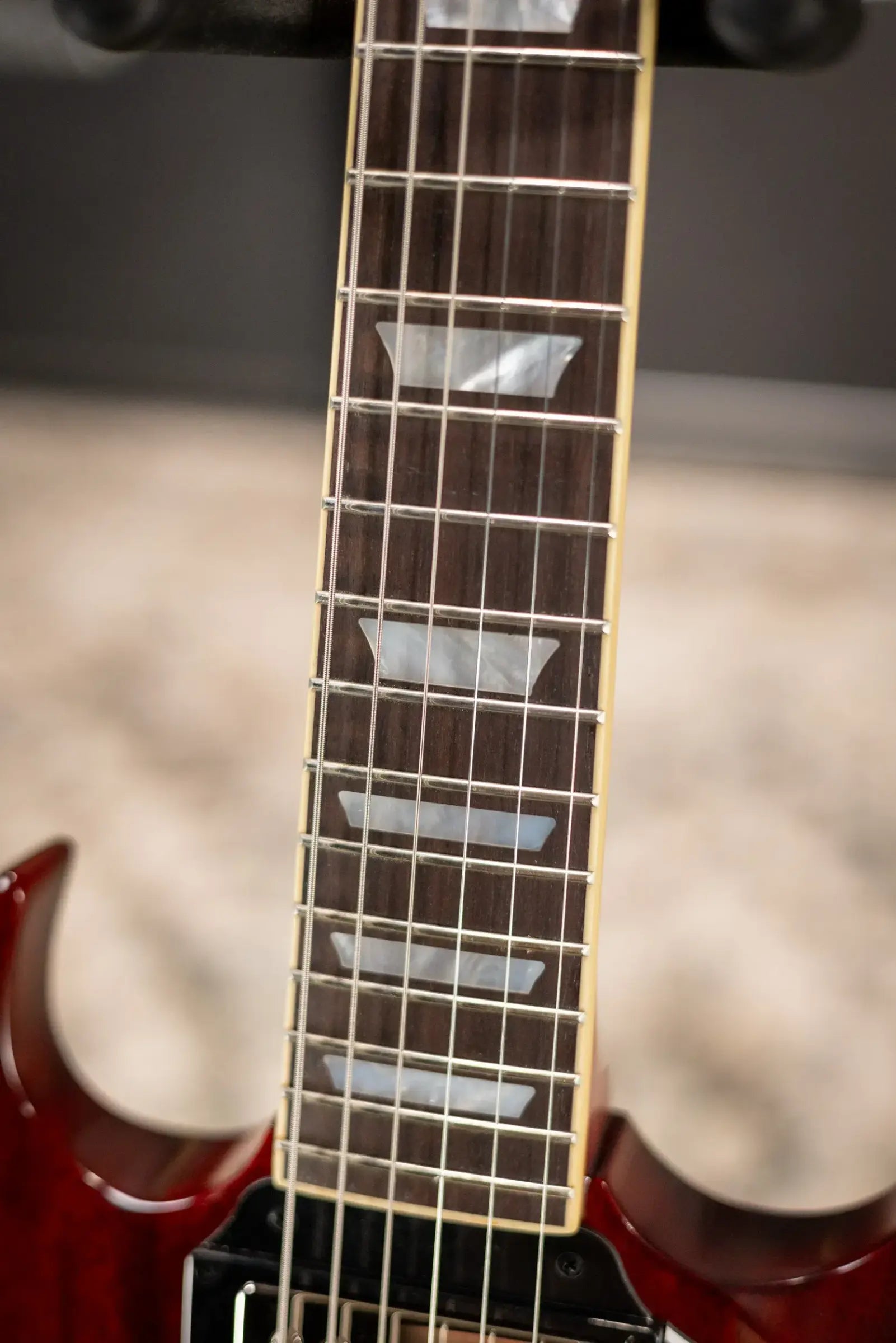 Epiphone 1964 SG Standard with Maestro Vibrola Reissue Electric Guitar - Cherry Red with Hardshell Case