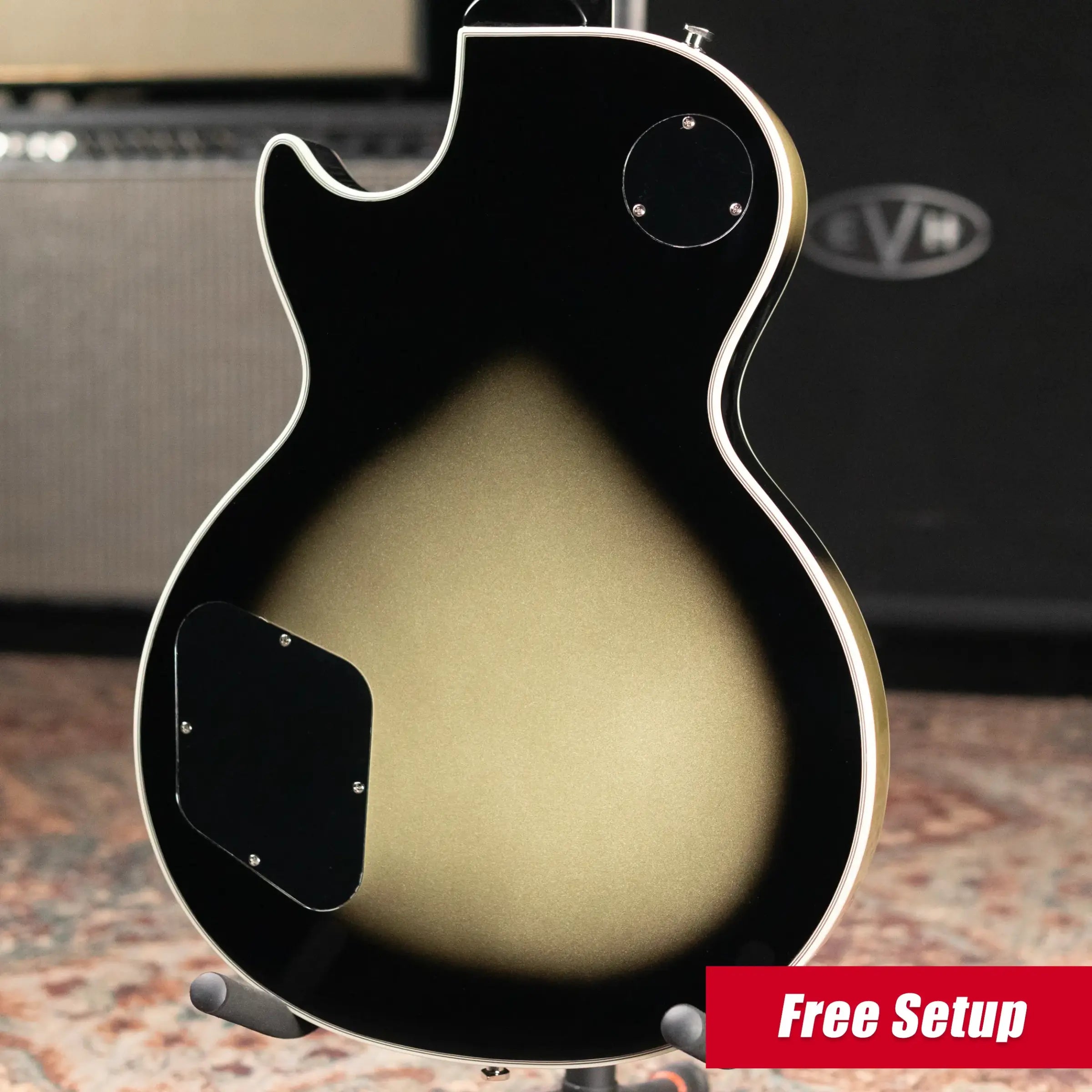Epiphone Adam Jones 1979 Les Paul Custom Electric Guitar - Antique Silverburst with Hardshell Case