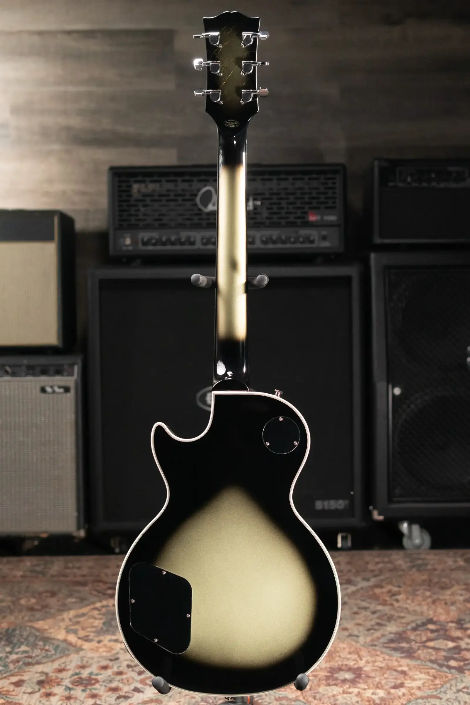 Epiphone Adam Jones 1979 Les Paul Custom Electric Guitar - Antique Silverburst with Hardshell Case