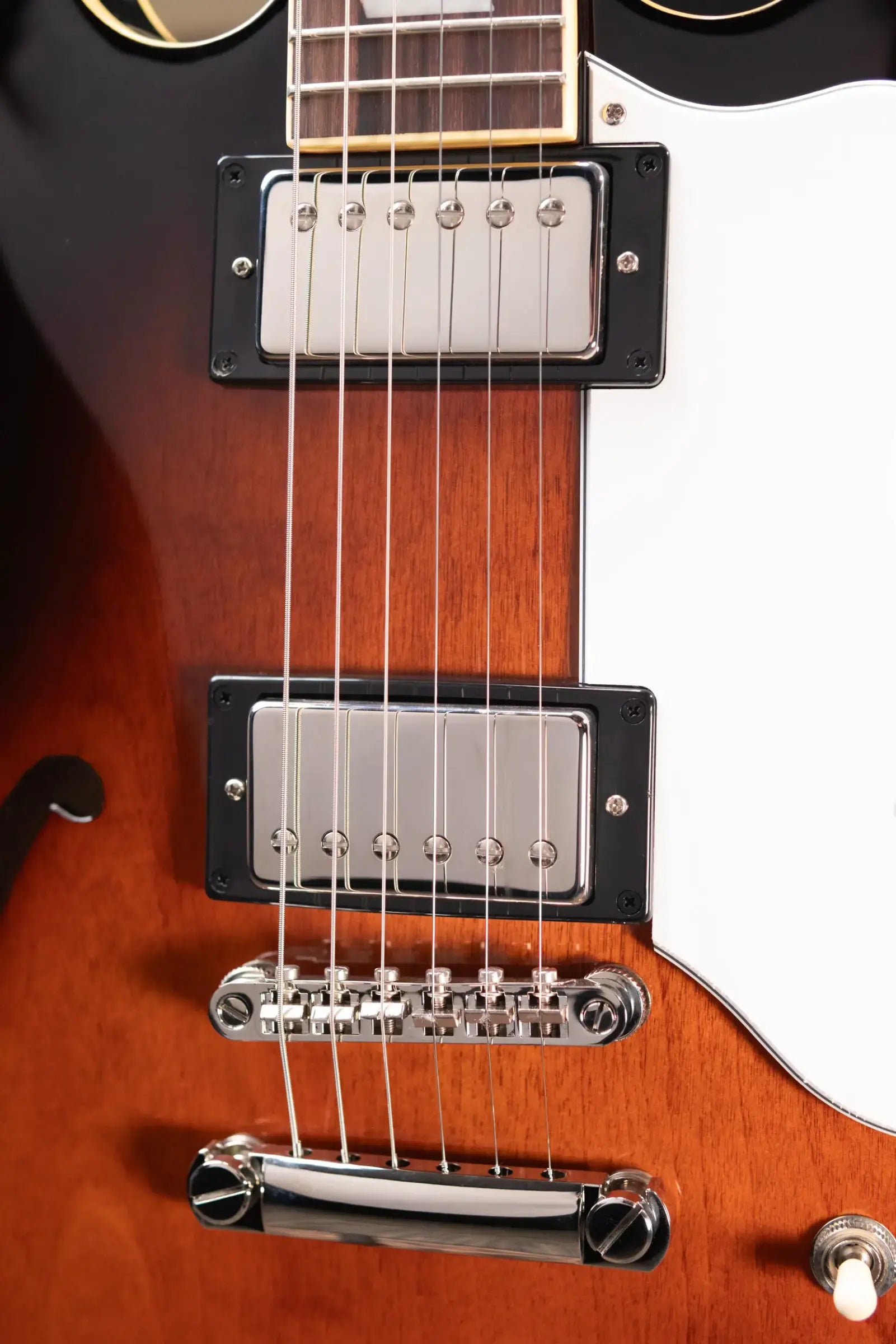 Epiphone Bonehead Signature Riviera Electric Guitar - Dark Tobacco Sunburst with Hardshell Case