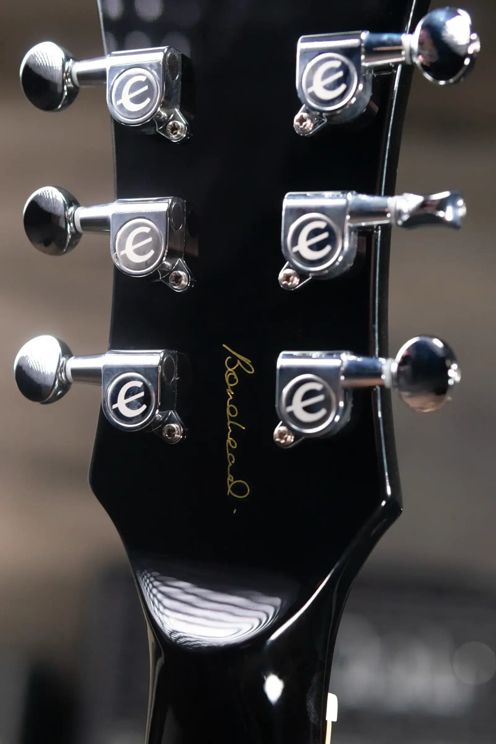 Epiphone Bonehead Signature Riviera Semi-Hollow Electric Guitar - Dark Tobacco Sunburst with Hardshell Case