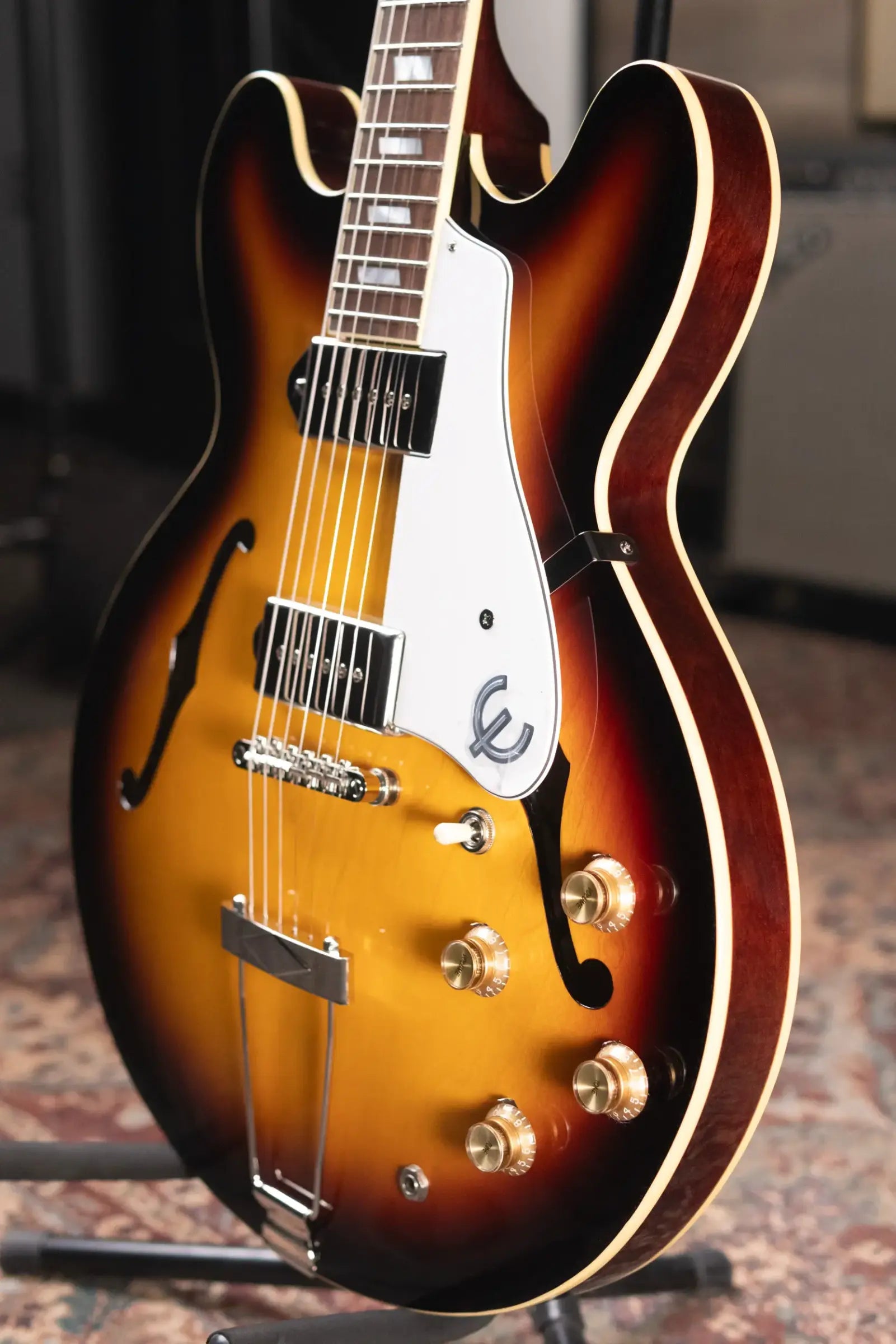 Epiphone Casino Hollowbody Electric Guitar - Vintage Sunburst with Gig Bag